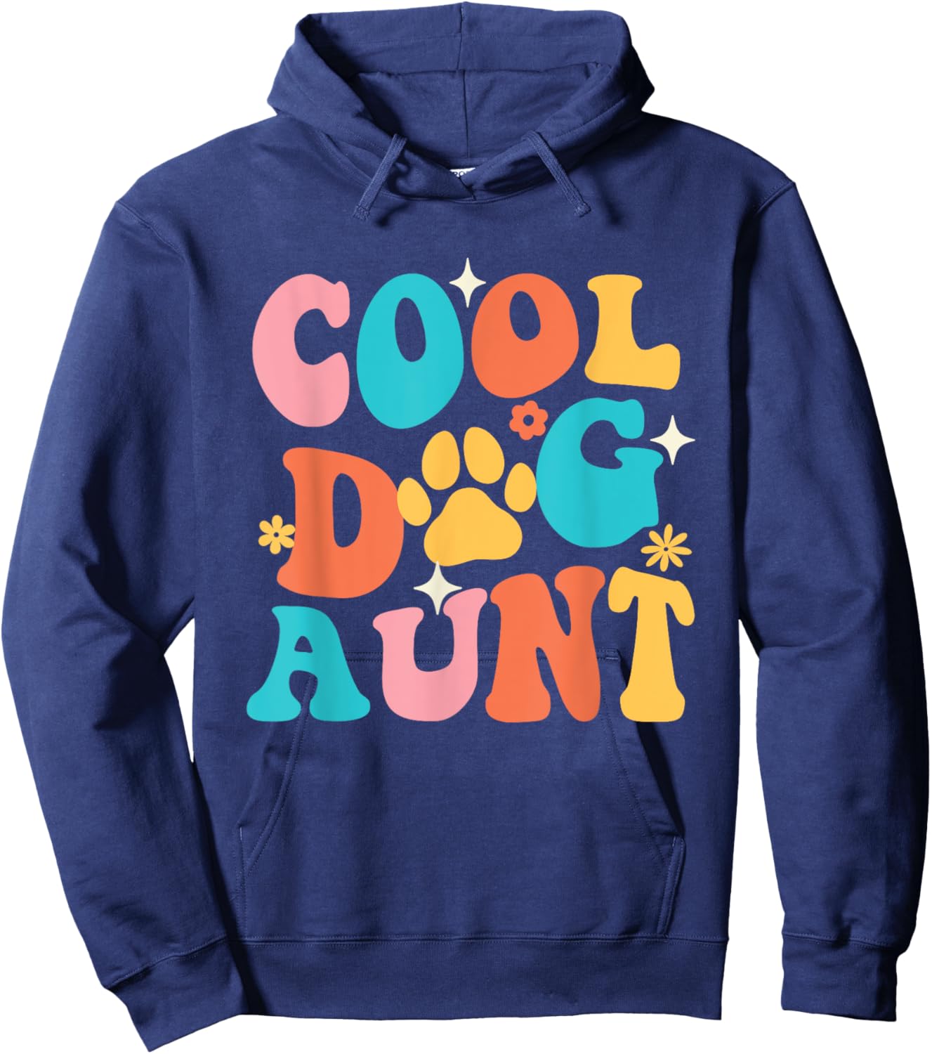 Cool Dog Aunt - Dog Lover Dog Owner Dog Mom Hoodie - Hoodie | Navy