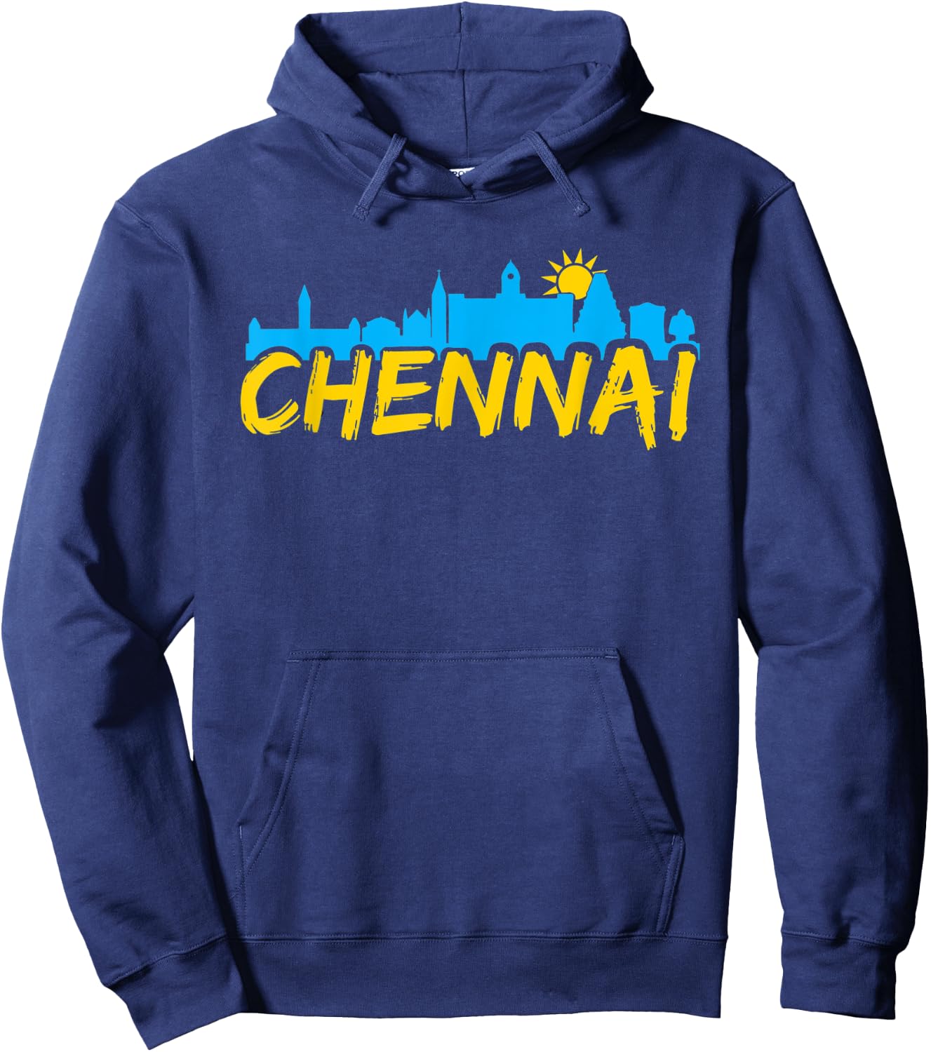 Chennai Madras Sky Tamil Tamilnadu Hoodie - Hoodie | Navy