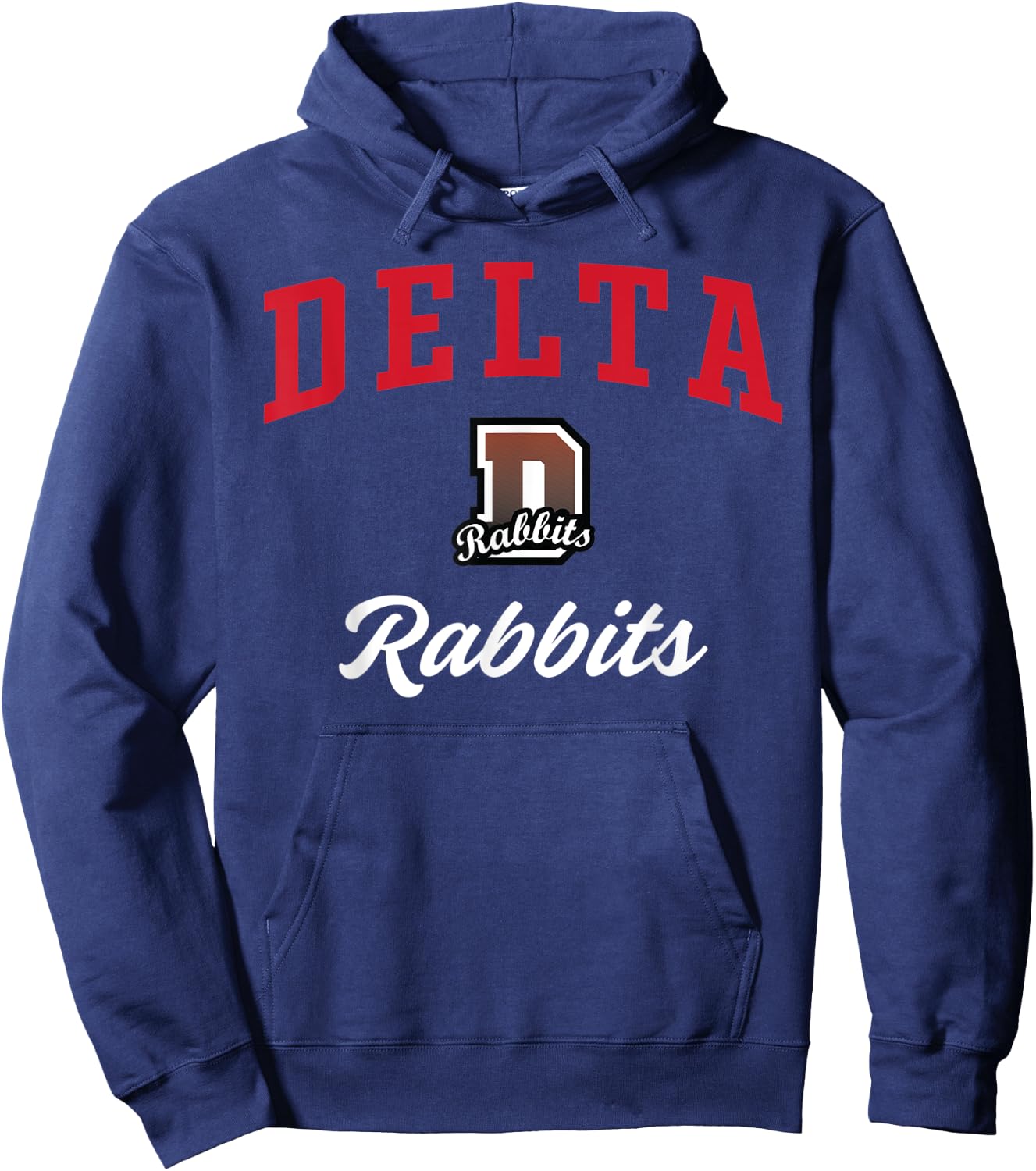 Delta High School Rabbits Hoodie - Hoodie | Navy
