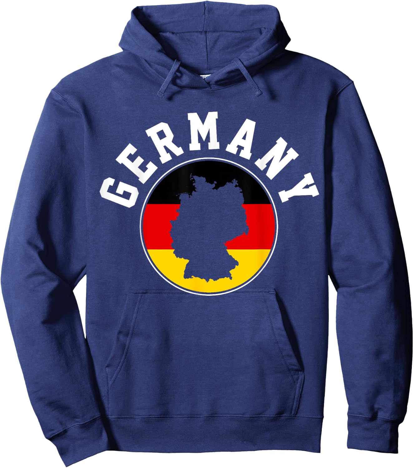 Germany German Flag Map Gift Hoodie - Hoodie | Navy