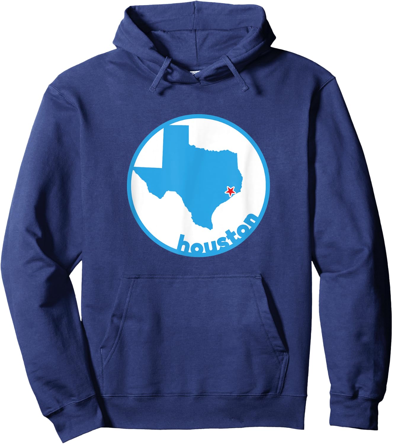 Retro Texas City of Houston H-Town Hoodie - Hoodie | Navy
