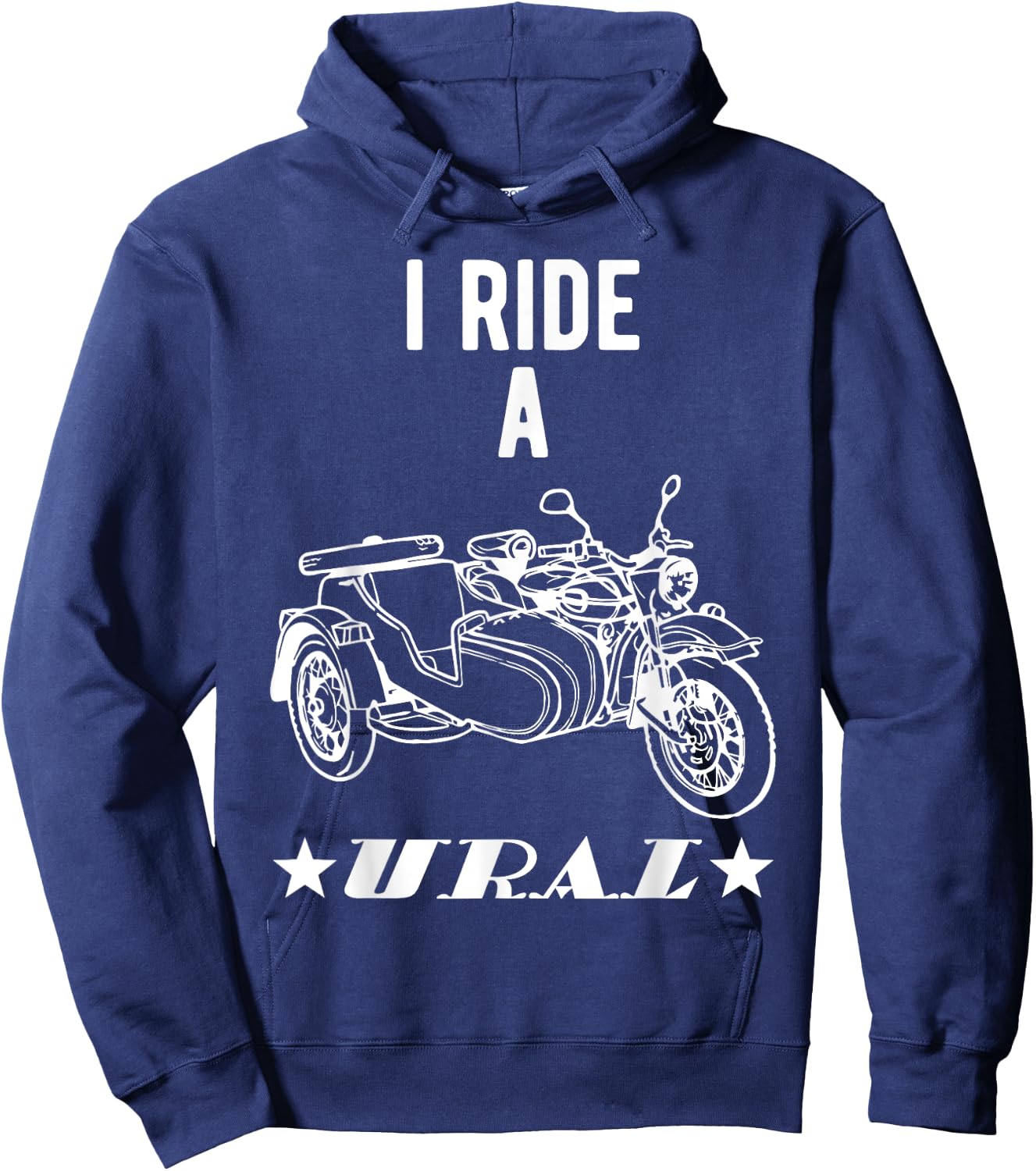 Ural motorcycle spun off-road motorcyclists Hoodie - Hoodie | Navy
