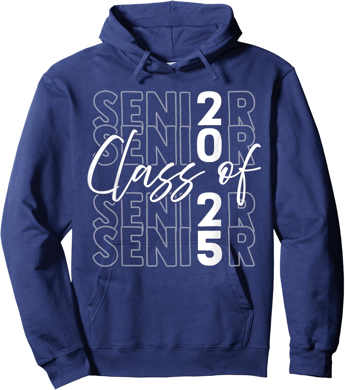Senior Class of 2025 Graduation Party Senior Hoodie - Hoodie | Navy