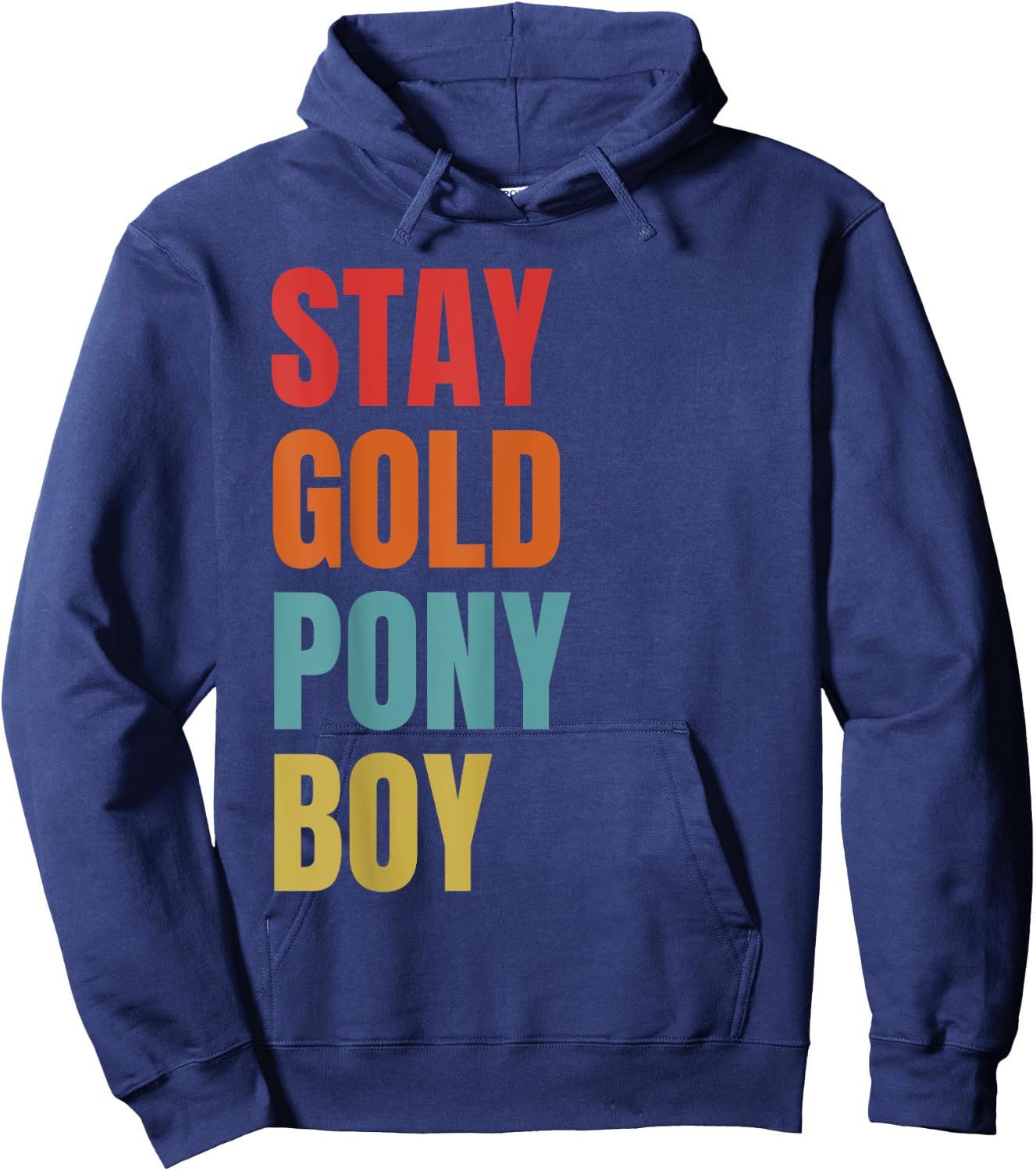 Stay Gold Ponyboy Hoodie - Hoodie | Navy