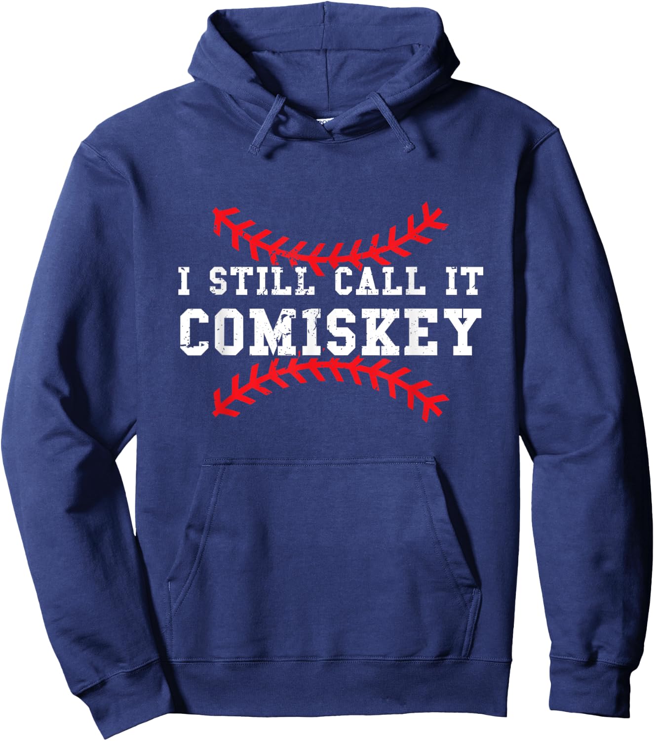 I Still Call It Comiskey Vintage Baseball Hoodie - Hoodie | Navy