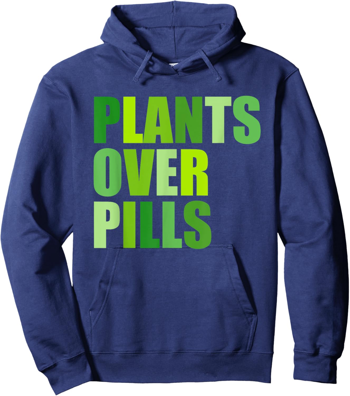 Plants Over Pills Apparel Hoodie - Hoodie | Navy