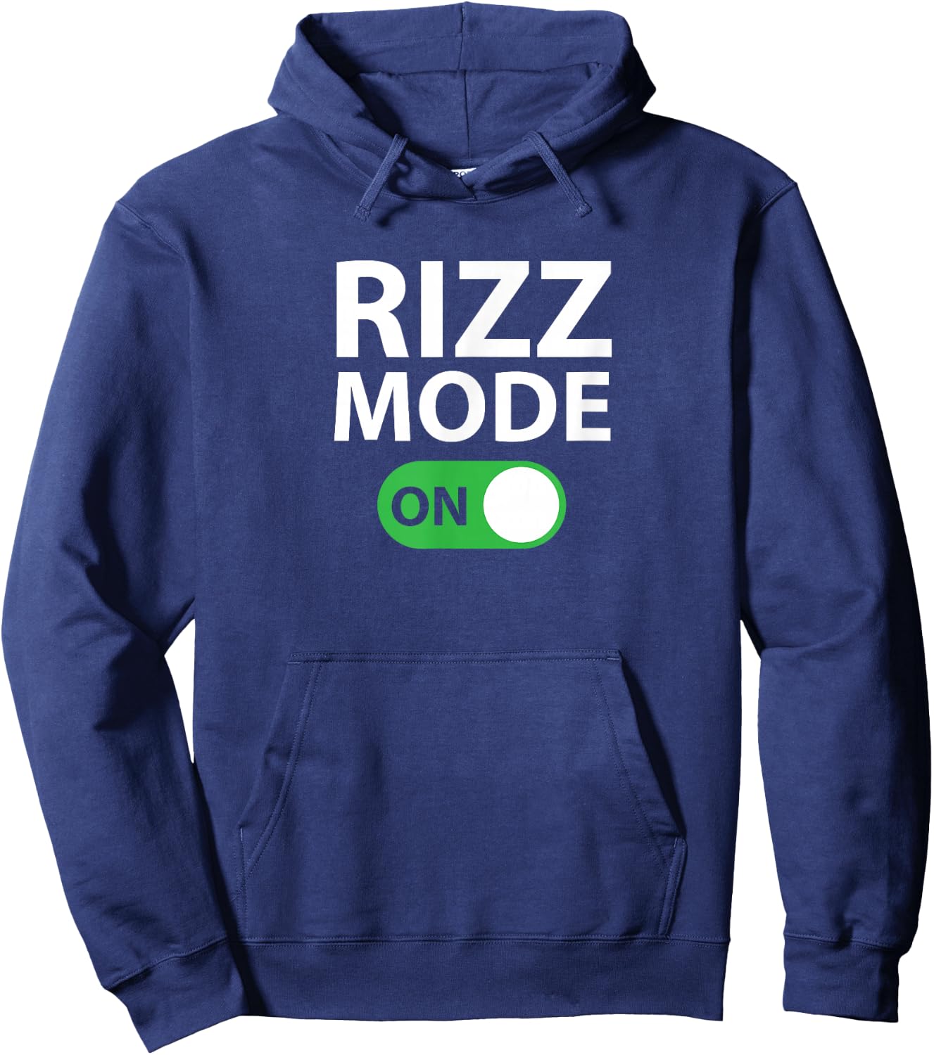 Funny Trending Meme Slang Rizz Mode On Hoodie - Hoodie | Navy