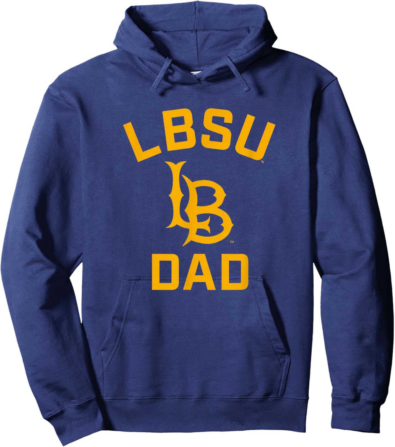 Cal State Long Beach CSULB Arched Dad Hoodie - Hoodie | Navy