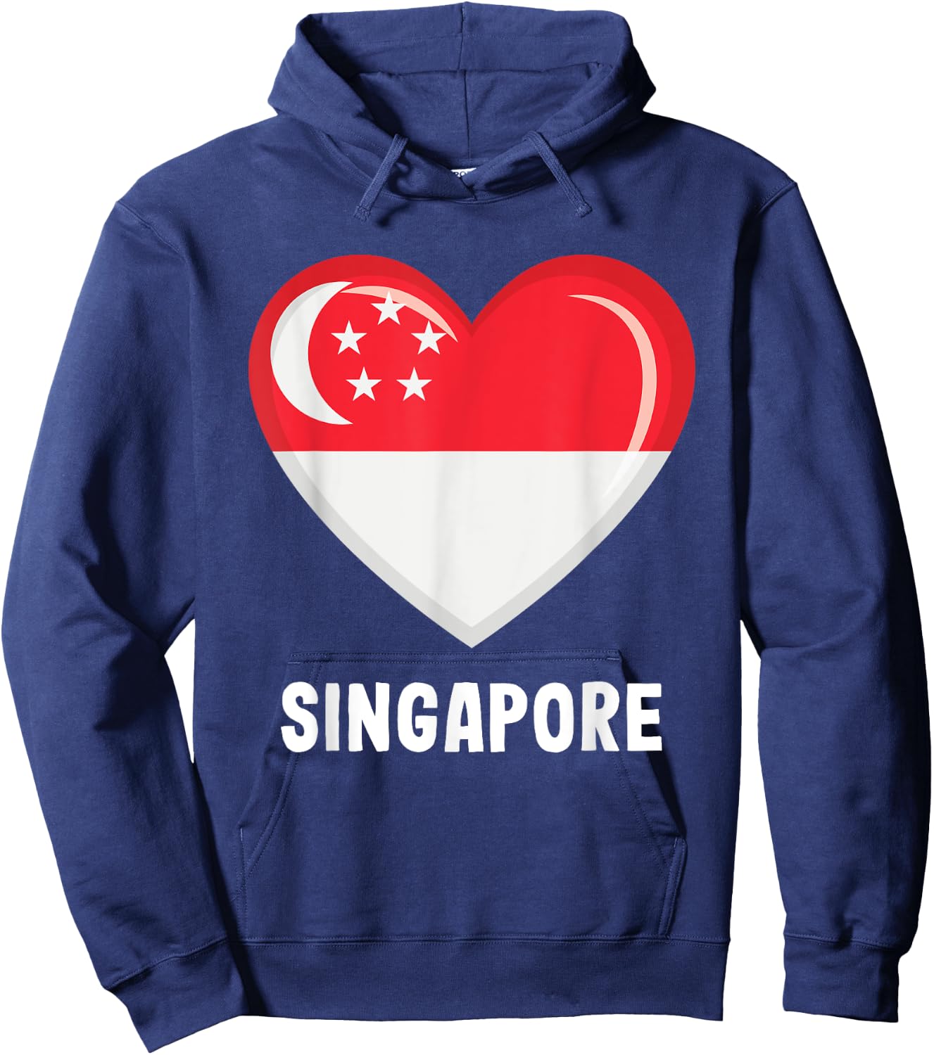 Singapore Singapore Flag Hoodie - Hoodie | Navy