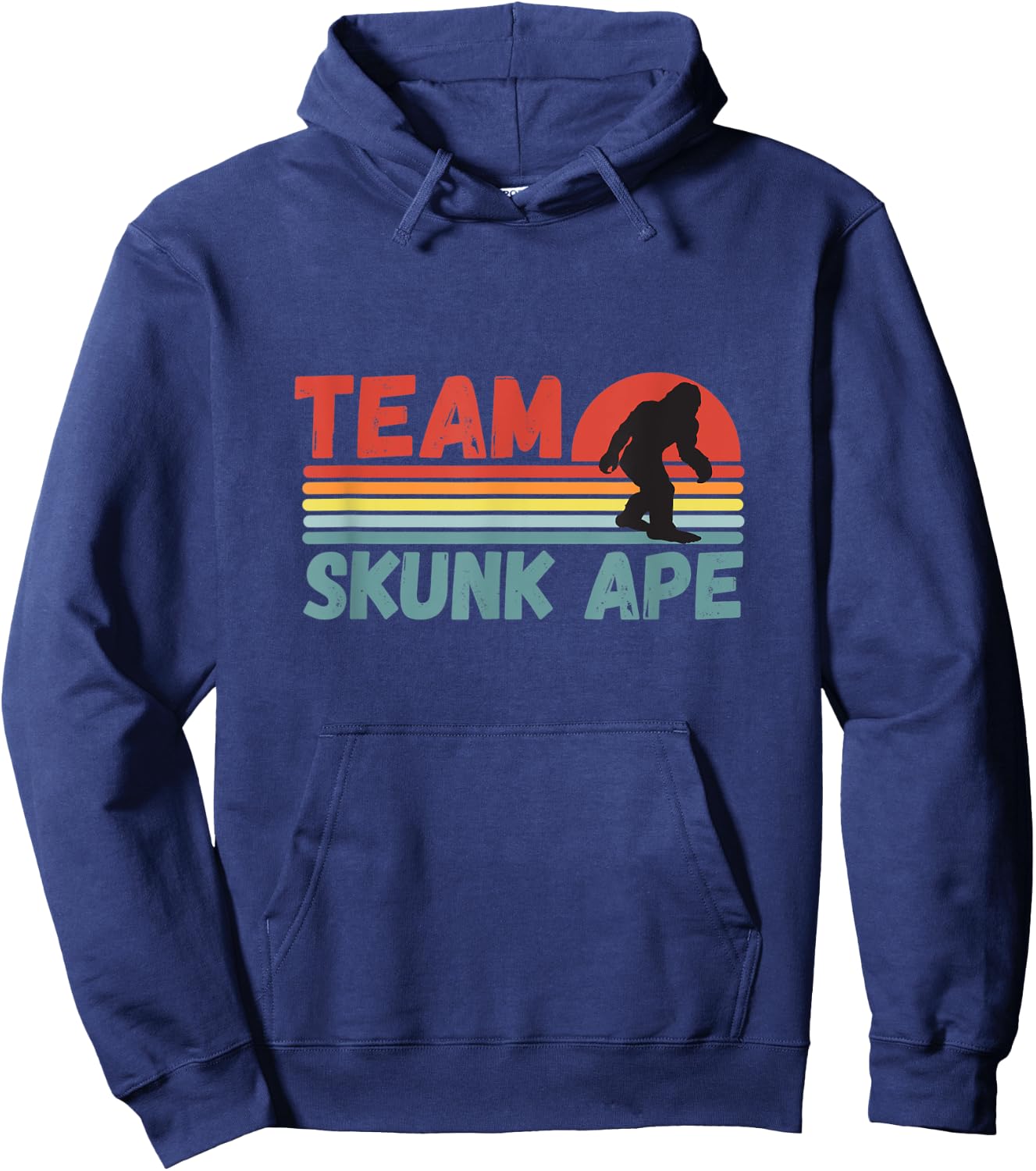 Funny Bigfoot Shirt Team Skunk Ape Hoodie - Hoodie | Navy