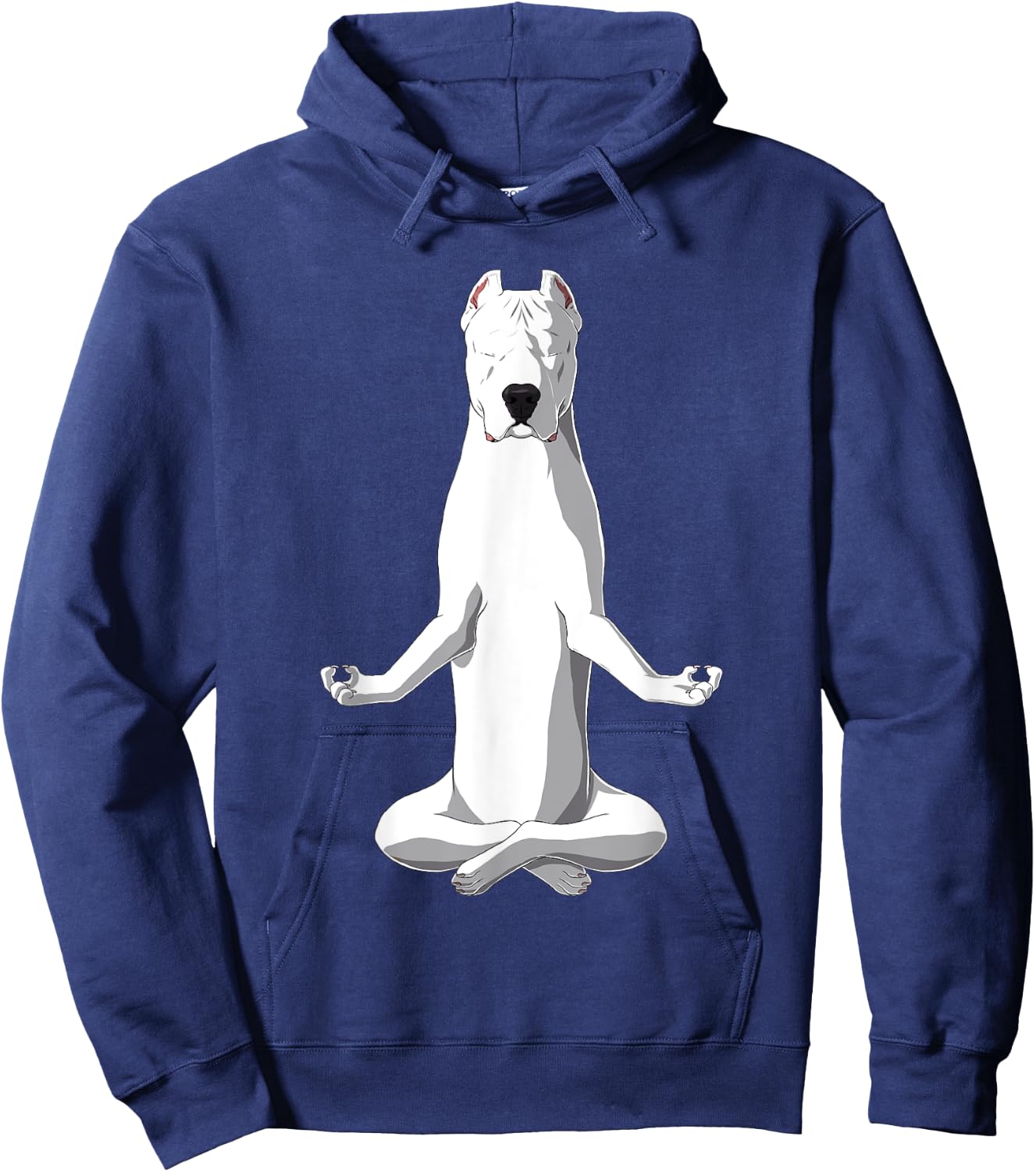 Yoga Dog Dogo Argentino Women Hoodie - Hoodie | Navy