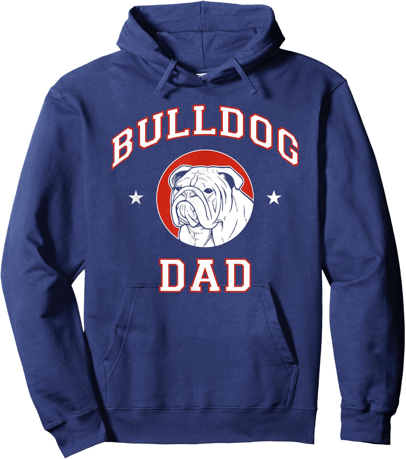 Bulldog Dad Dog Father Men Women Girls Kids Hoodie - Hoodie | Navy
