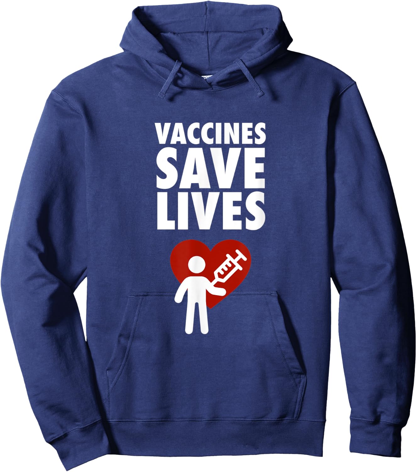 Vaccines Save Lives - Pro Vaccination Hoodie - Hoodie | Navy