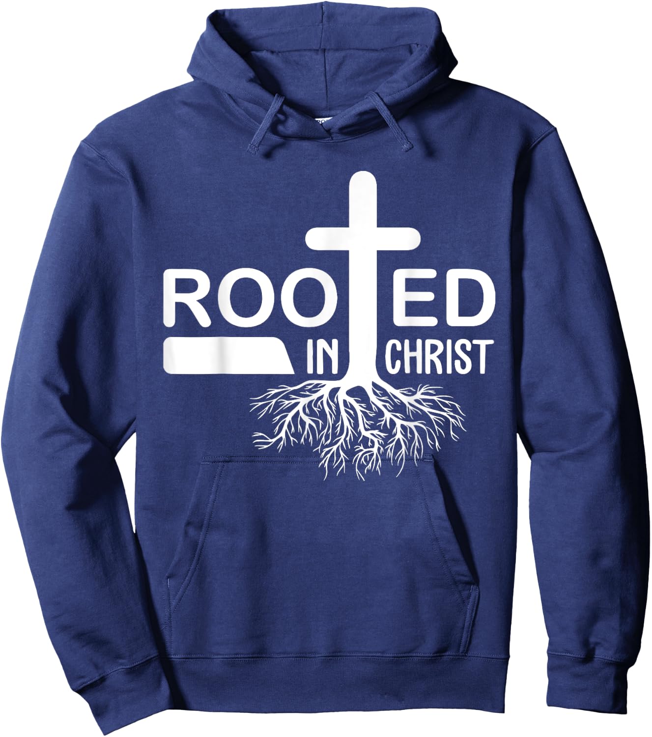 Rooted in Christ Faith in Jesus Christian Gifts Hoodie - Hoodie | Navy
