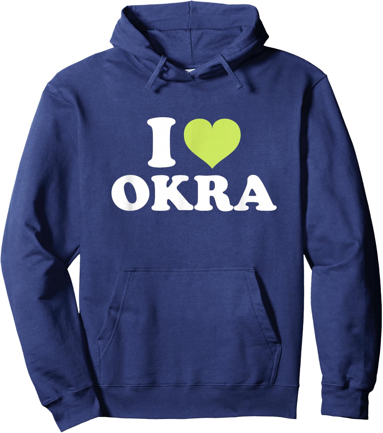 I Love Okra Hoodie - Hoodie | Navy