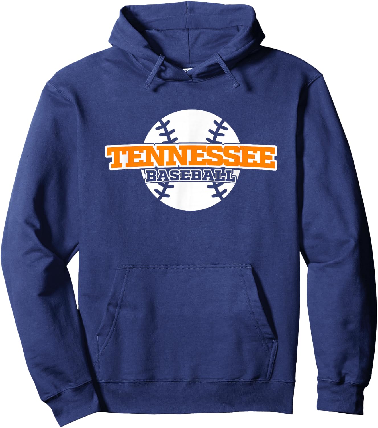 Tennessee Baseball Block Font Hoodie - Hoodie | Navy