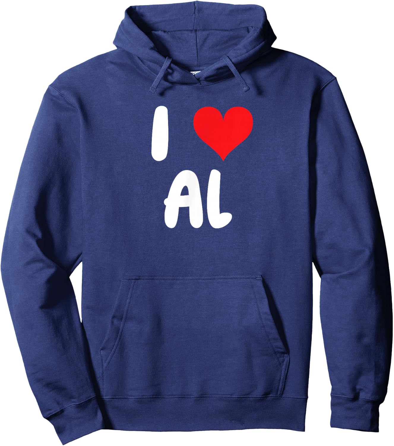 I Love Al - Heart - Name Hoodie - Hoodie | Navy