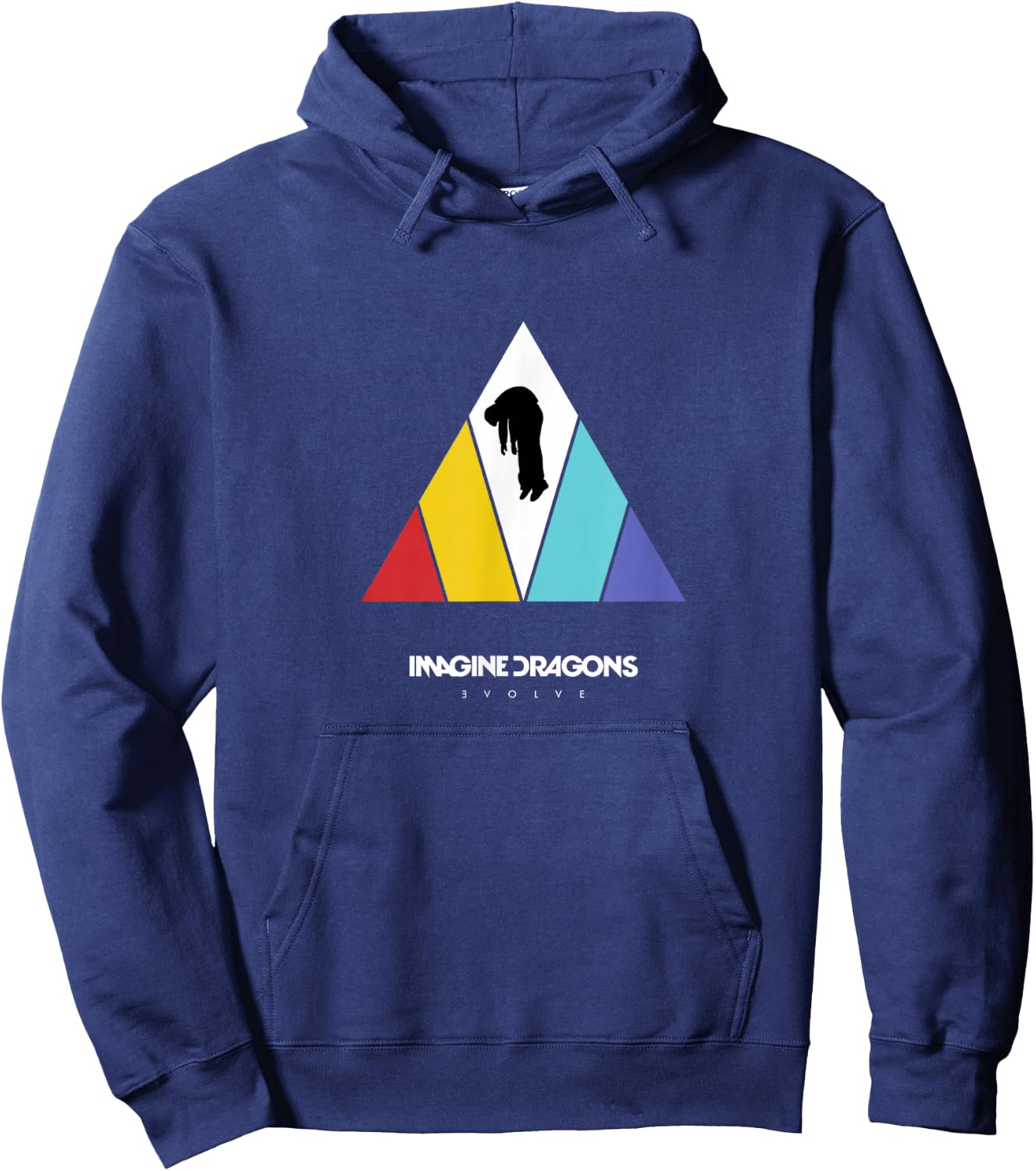 Imagine Dragons Triangle Logo Black Hoodie - Hoodie | Navy