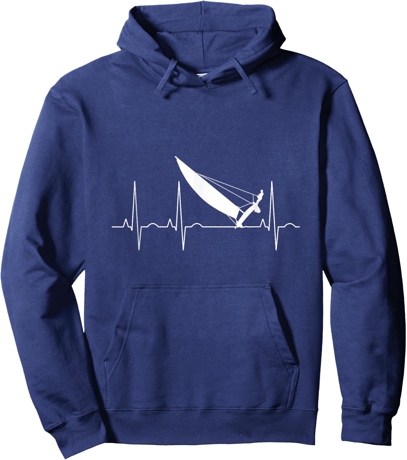Catamaran trapeze sailing Pulse Frequency Hoodie - Hoodie | Navy