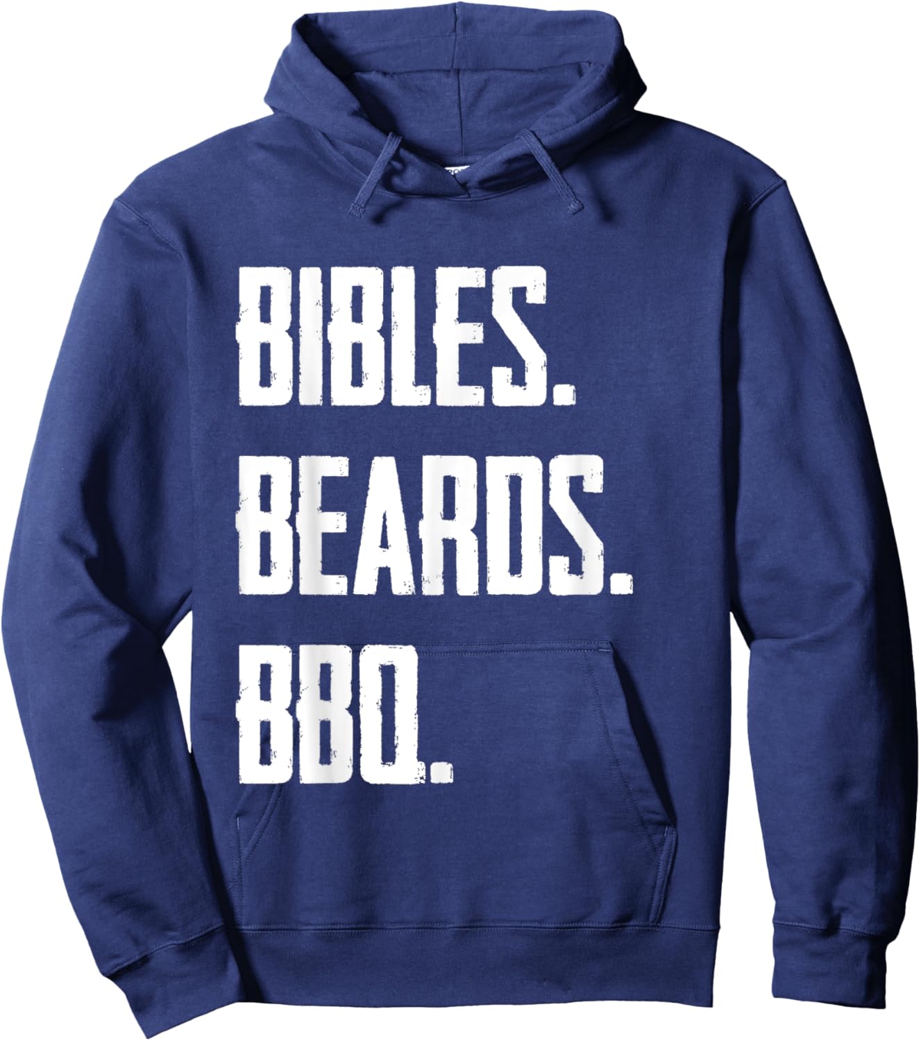 Funny Christianity Bibles Beards BBQ Hoodie - Hoodie | Navy