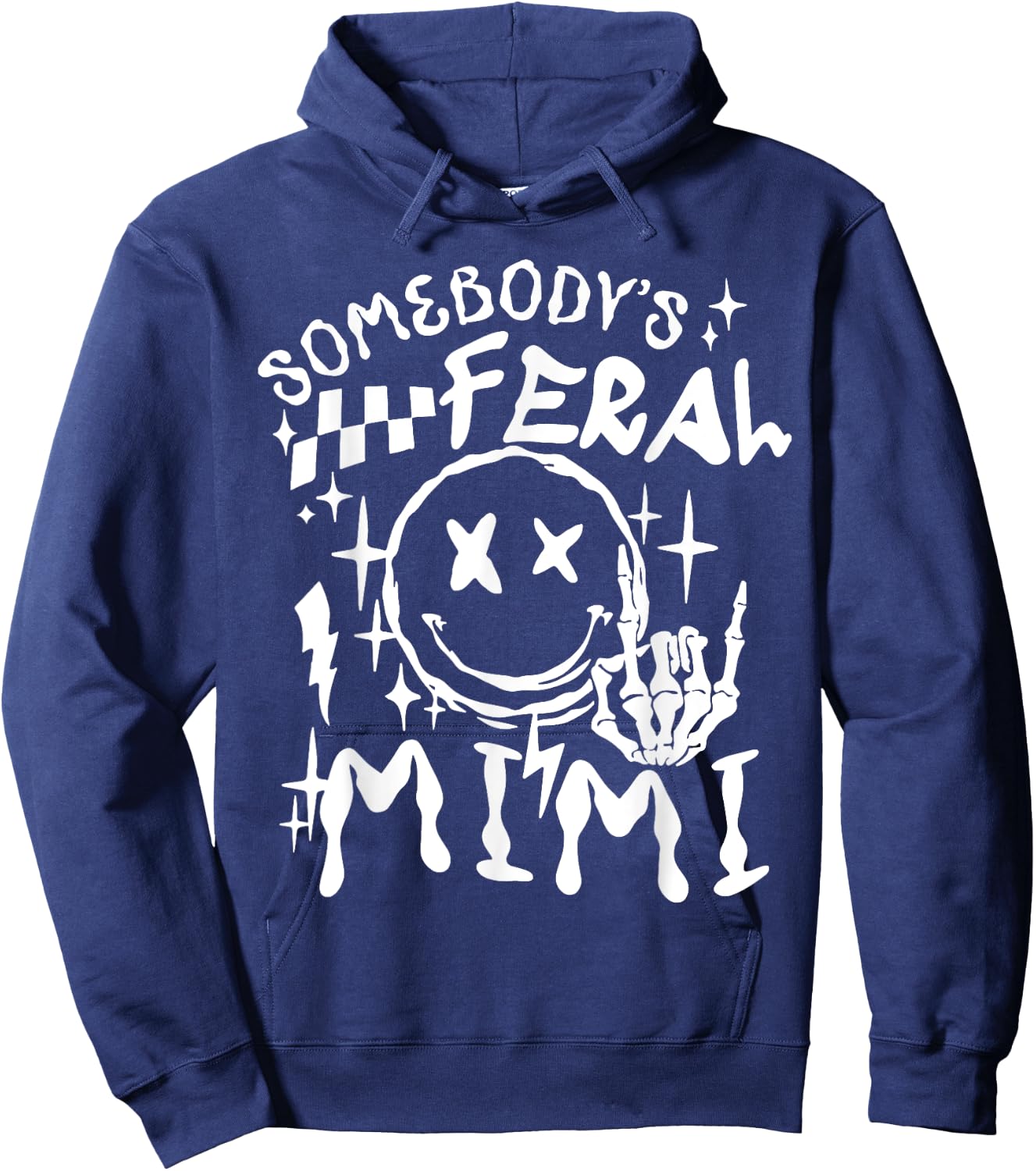 Somebody's Feral Mimi Hoodie - Hoodie | Navy