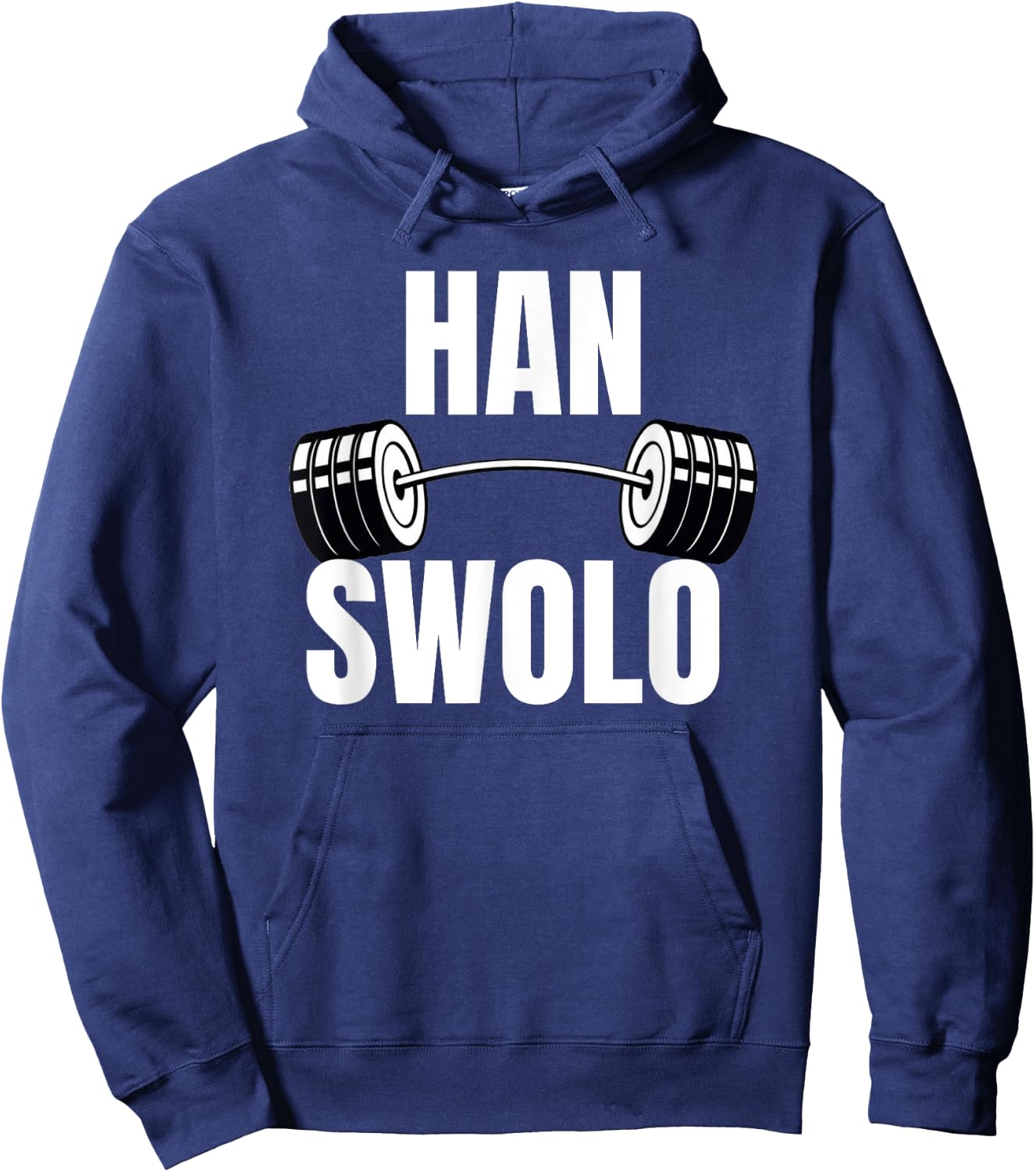 Han Swolo Funny gym - Awesome gym gear gifts Hoodie - Hoodie | Navy