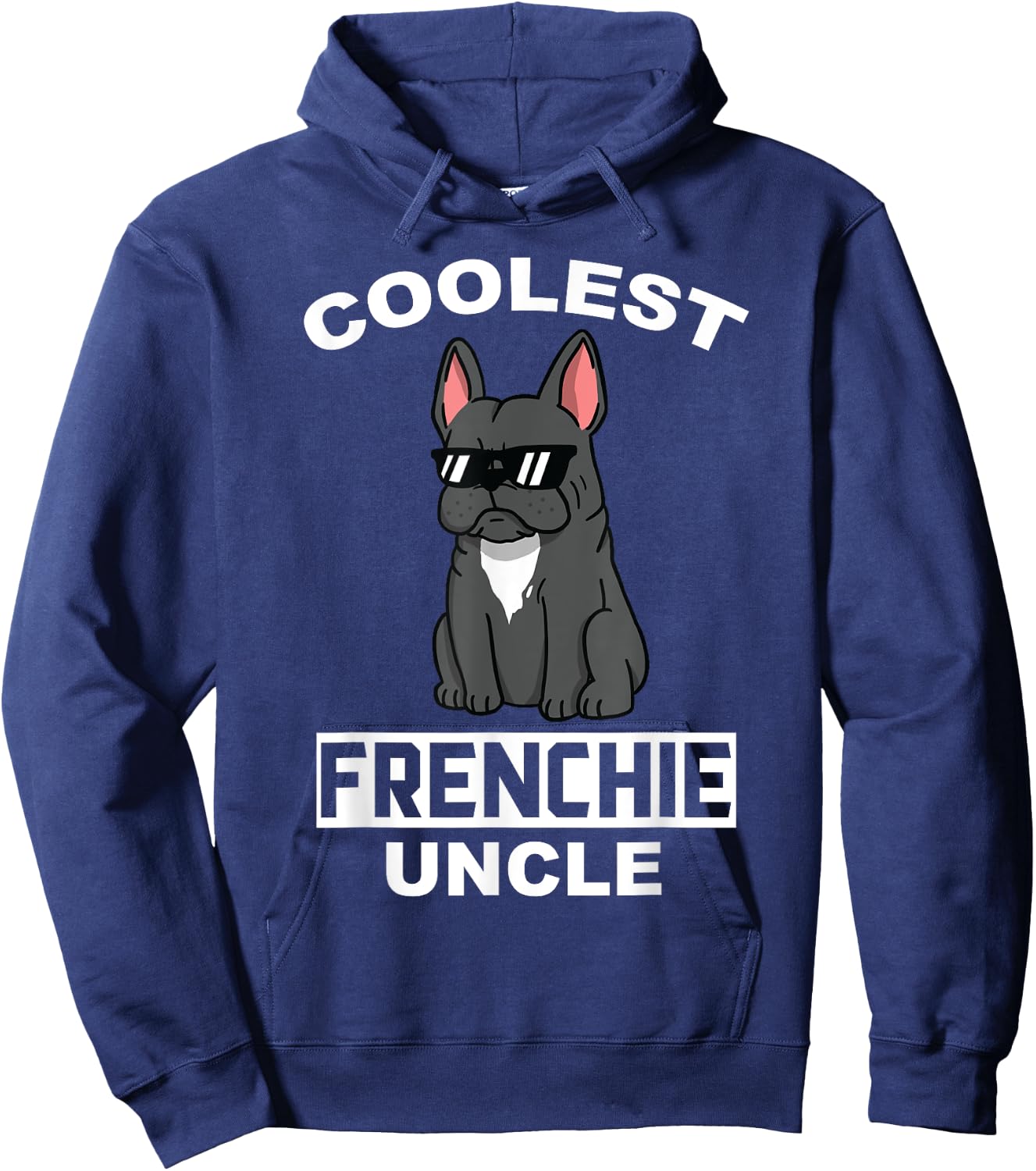 Coolest French Bulldog Uncle Funny Dog Women Hoodie - Hoodie | Navy
