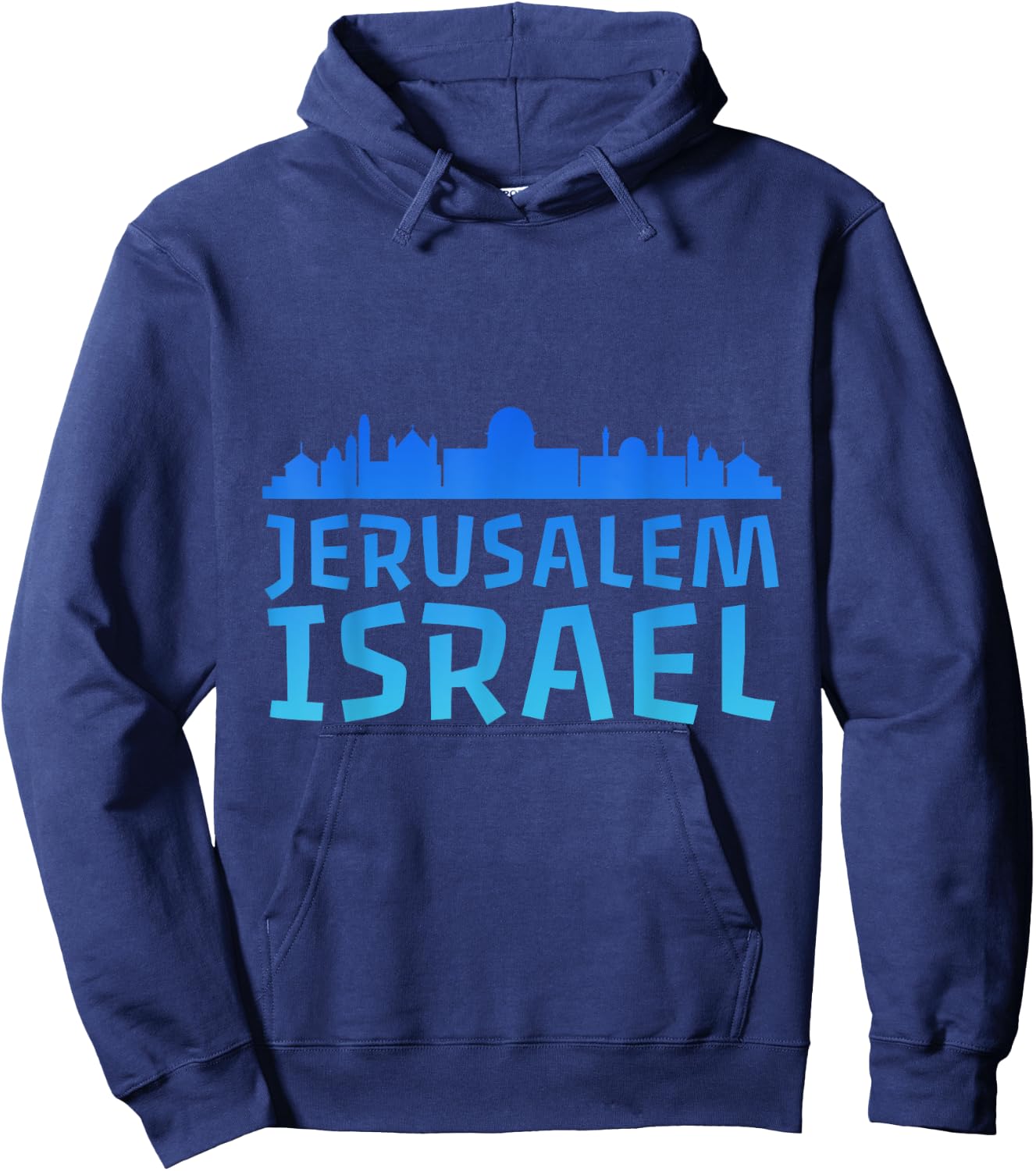 Jewish Jerusalem Design I Love Israel Hoodie - Hoodie | Navy
