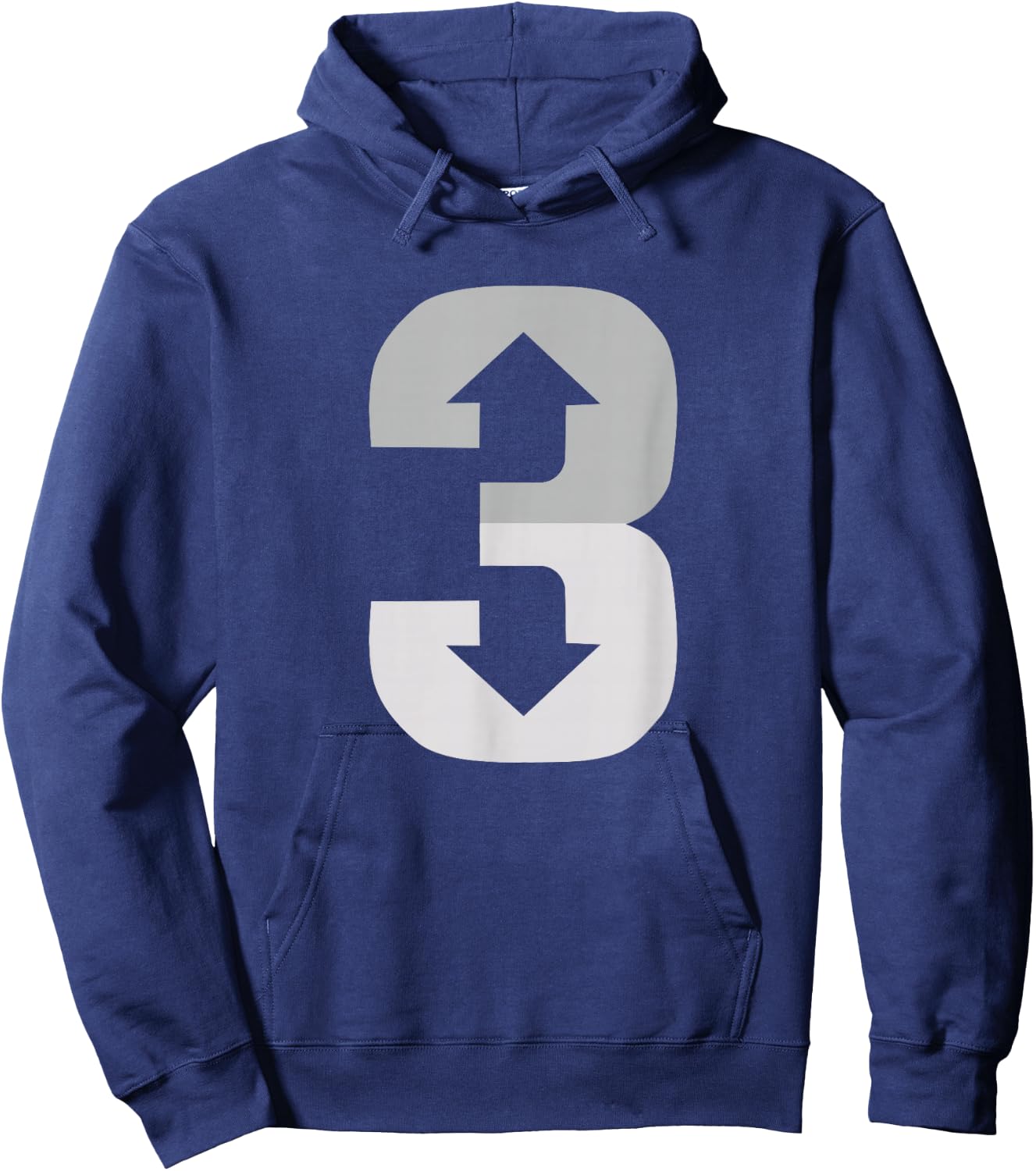 3 Up 3 Down | Three Up Three Down Baseball Hoodie - Hoodie | Navy
