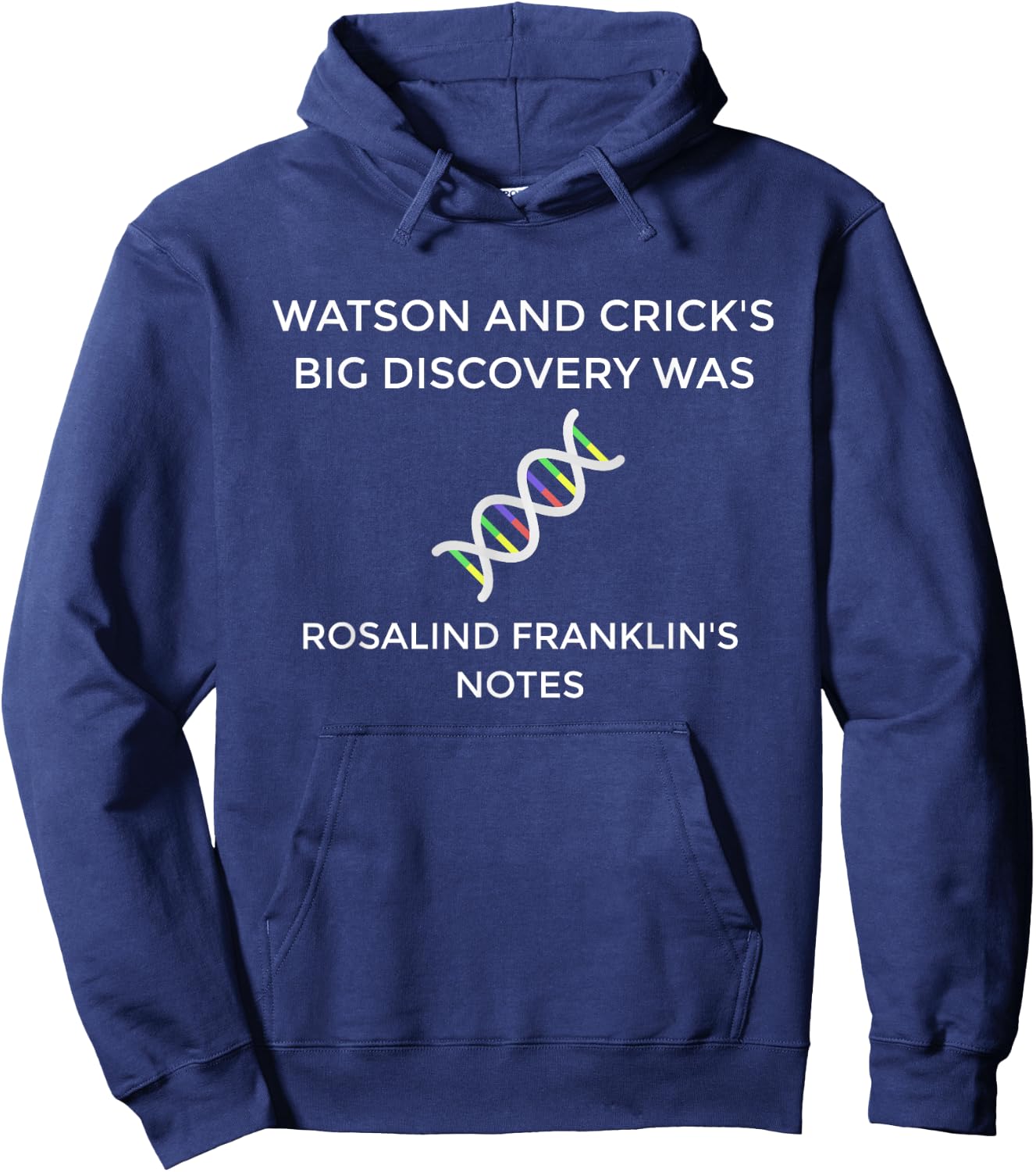 DNA Discovery Watson Crick Hoodie - Hoodie | Navy