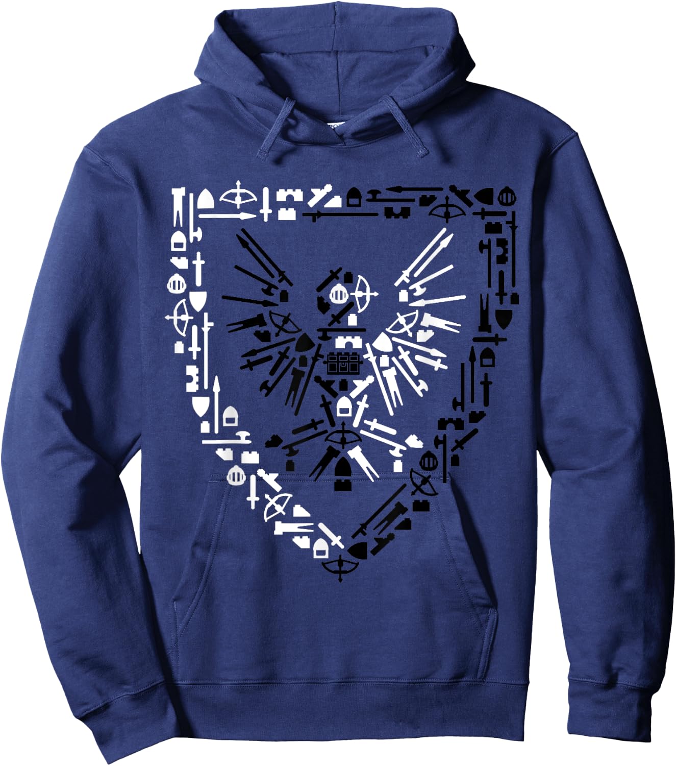 AFOL Black Falcons Castle shirt Hoodie - Hoodie | Navy