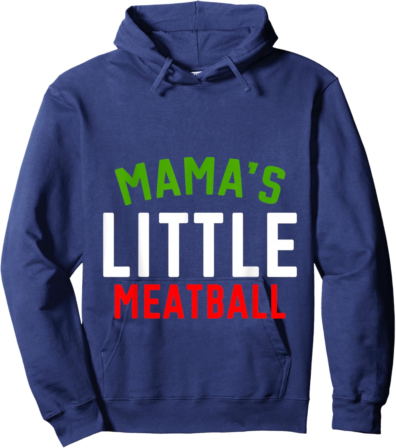 Mama's Little Meatball Cute Nickname Hoodie - Hoodie | Navy