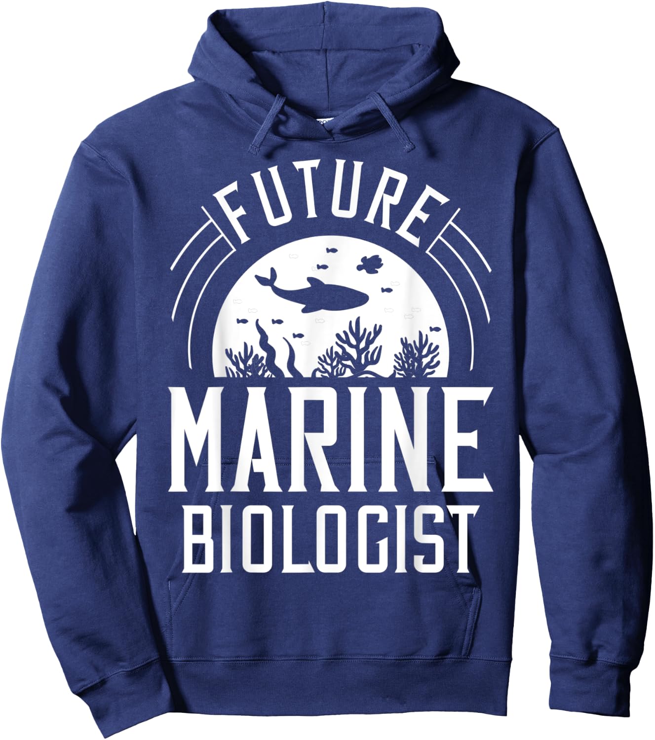Future Marine Biologist Gift Biology Ocean Life Hoodie - Hoodie | Navy