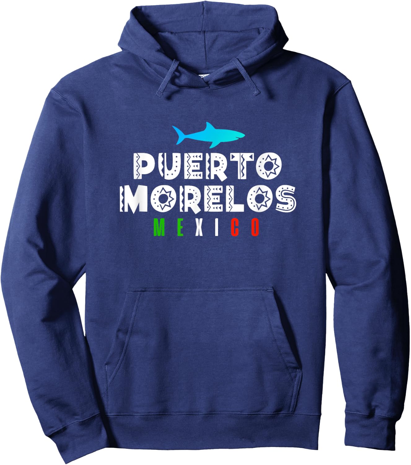 Puerto Morelos Mexico Vacation Souvenir Gift Hoodie - Hoodie | Navy