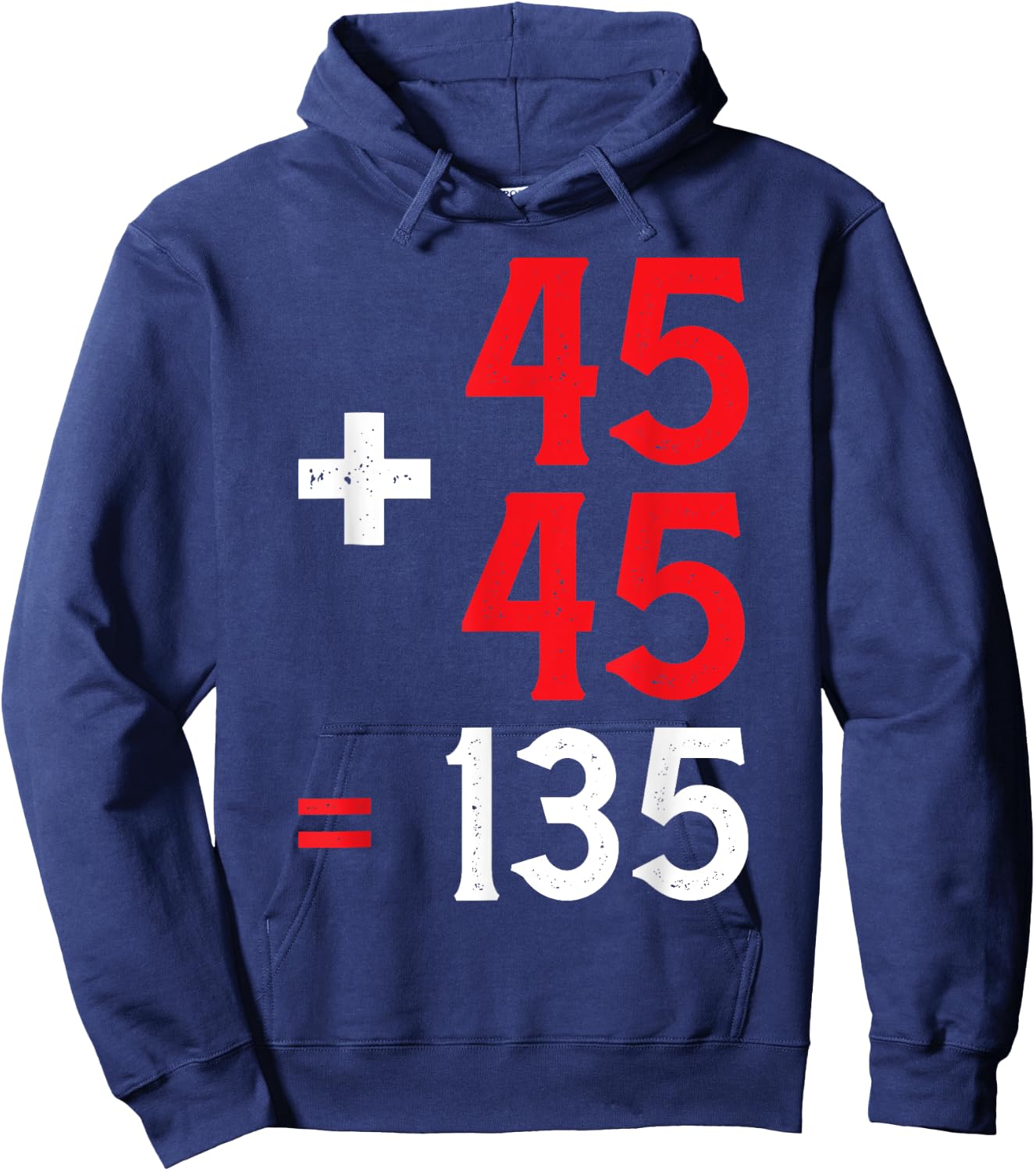 45 + 45 = 135 Hoodie - Hoodie | Navy