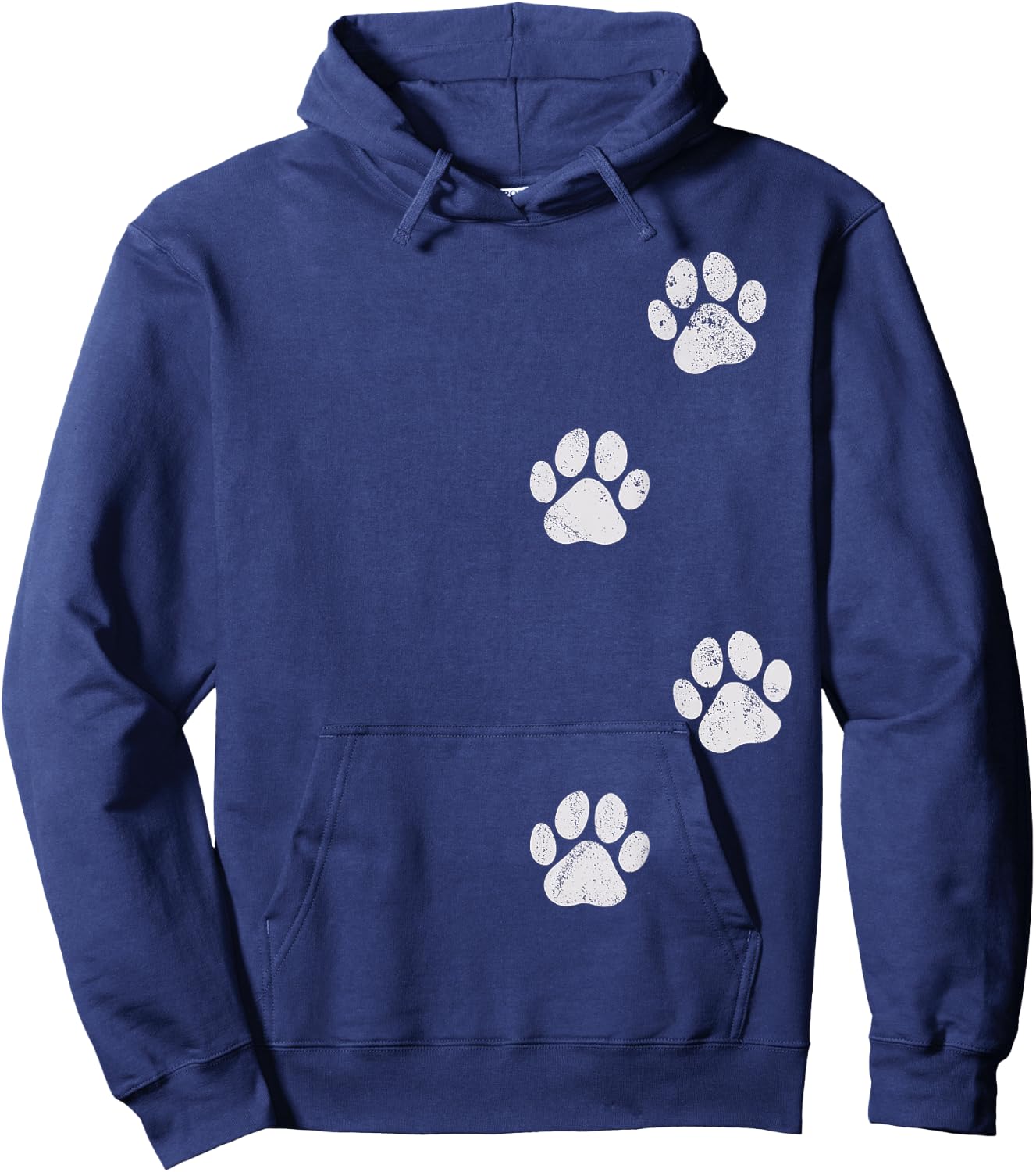 Paw Print Dog Cat Pet Lover Women Girls Kids Hoodie - Hoodie | Navy