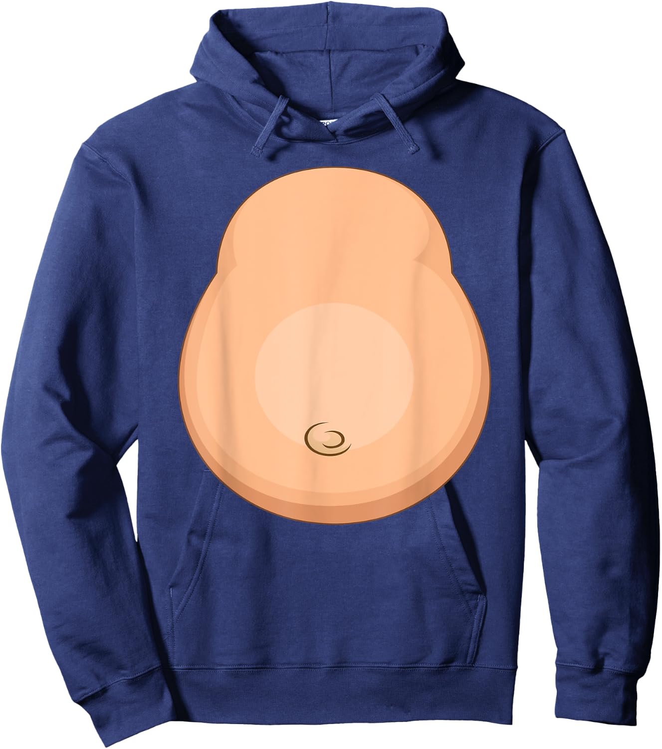 Funny Monkey Belly Costume Boys Men Halloween Hoodie - Hoodie | Navy