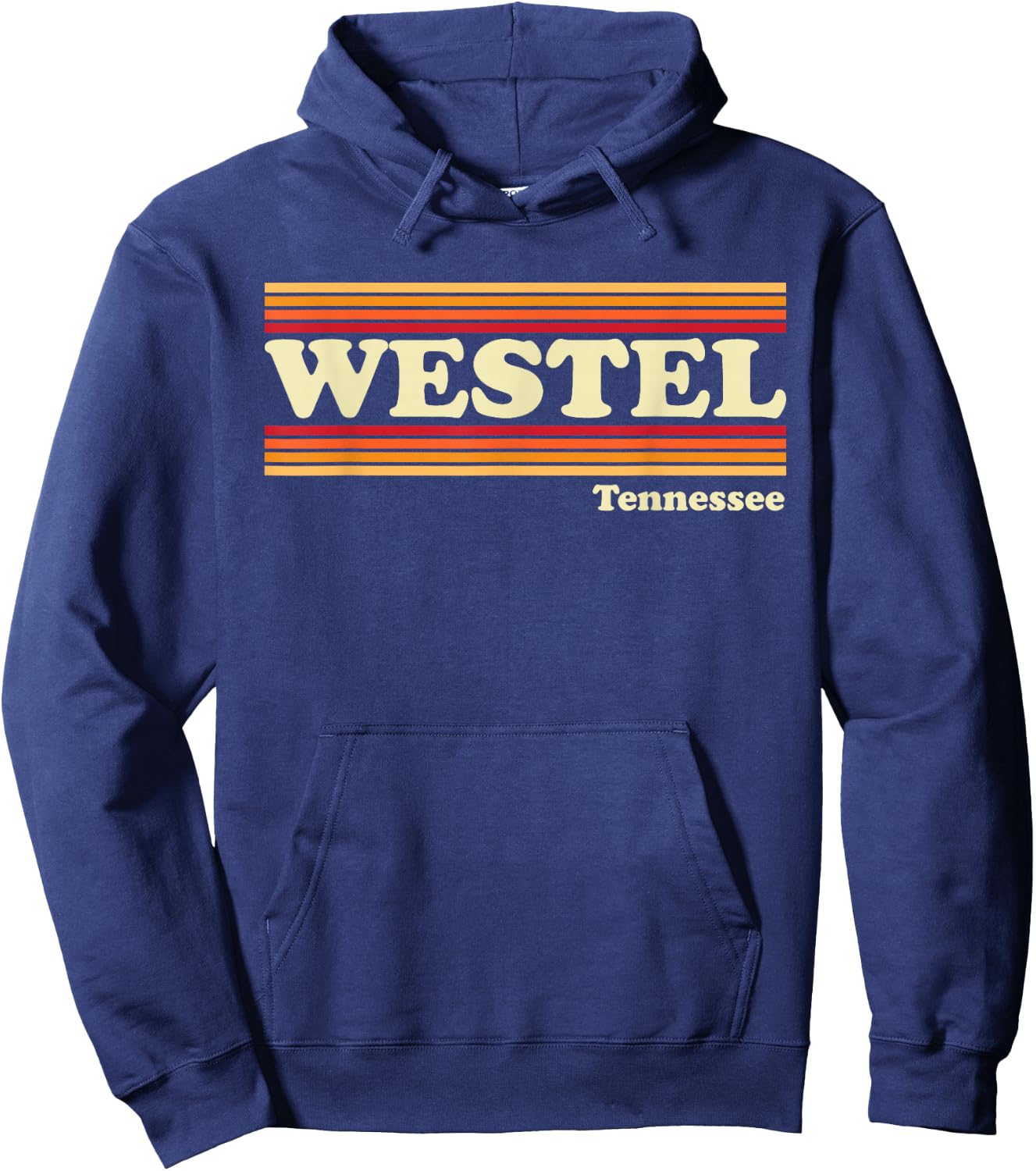 Vintage 1980s Graphic Style Westel, Tennessee Hoodie - Hoodie | Navy