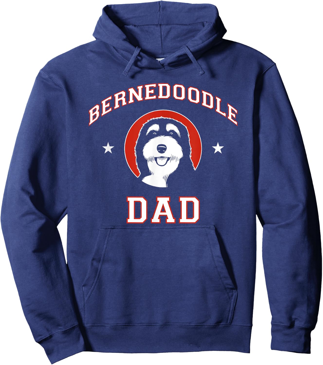 Bernedoodle Dad Dog Father Men Women Kids Hoodie - Hoodie | Navy