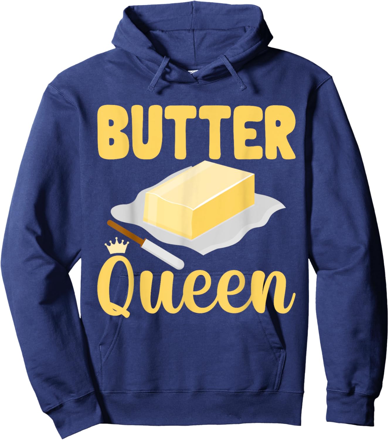 Butter Queen Dairy Butter Hoodie - Hoodie | Navy