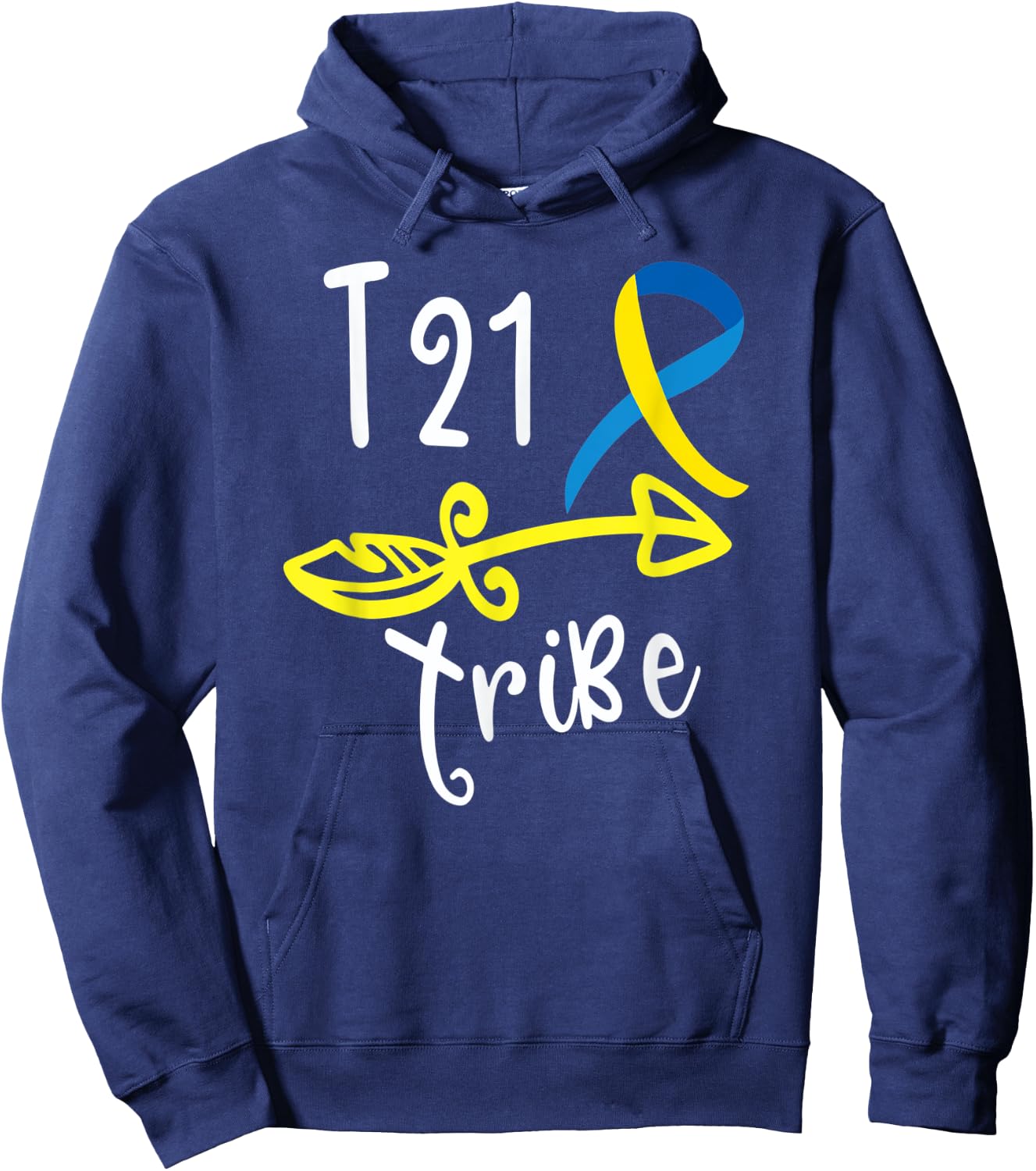 Down Syndrome Awareness T21 Tribe Gift Hoodie - Hoodie | Navy
