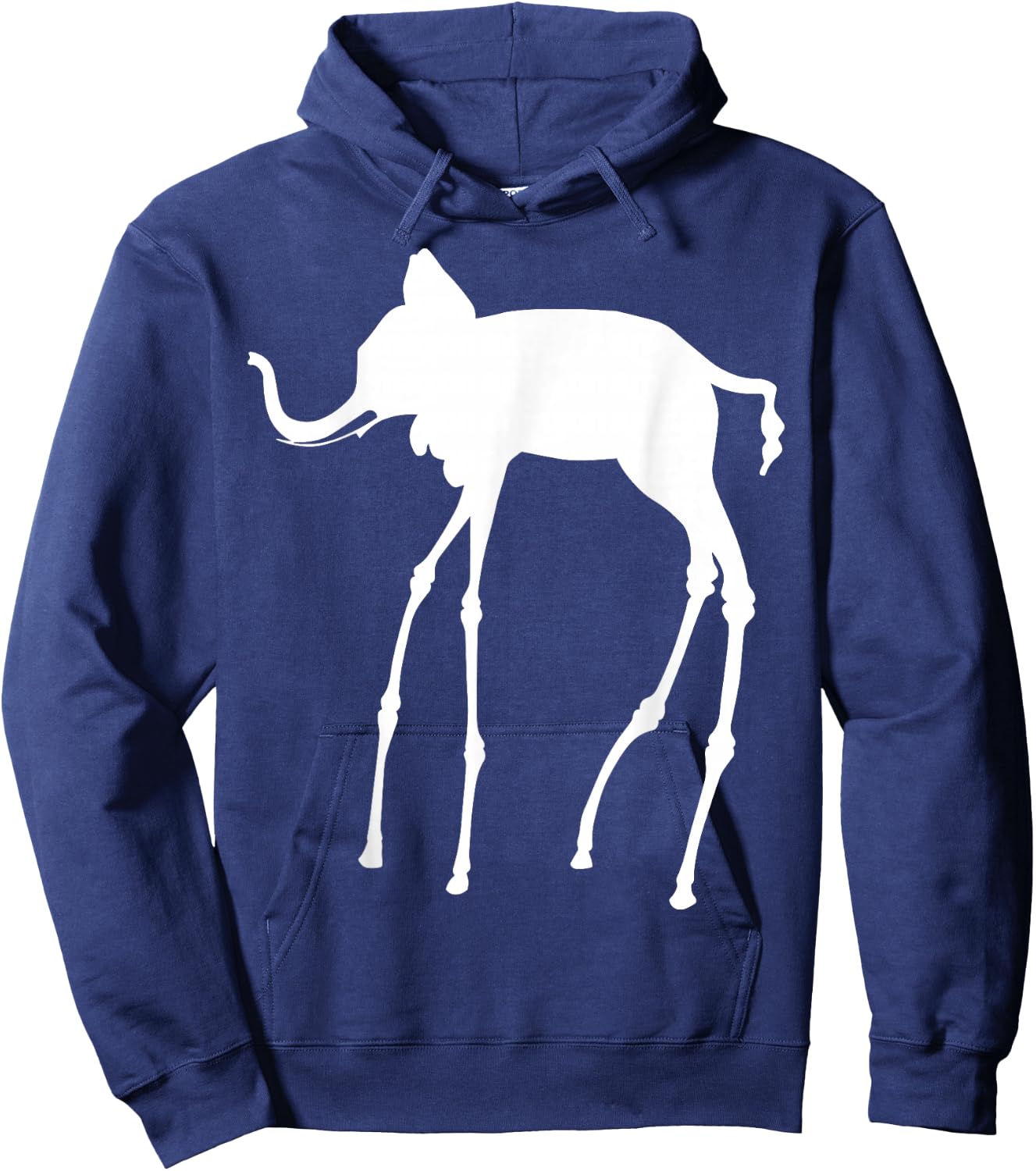 The Elephant by Dali Hoodie - Hoodie | Navy