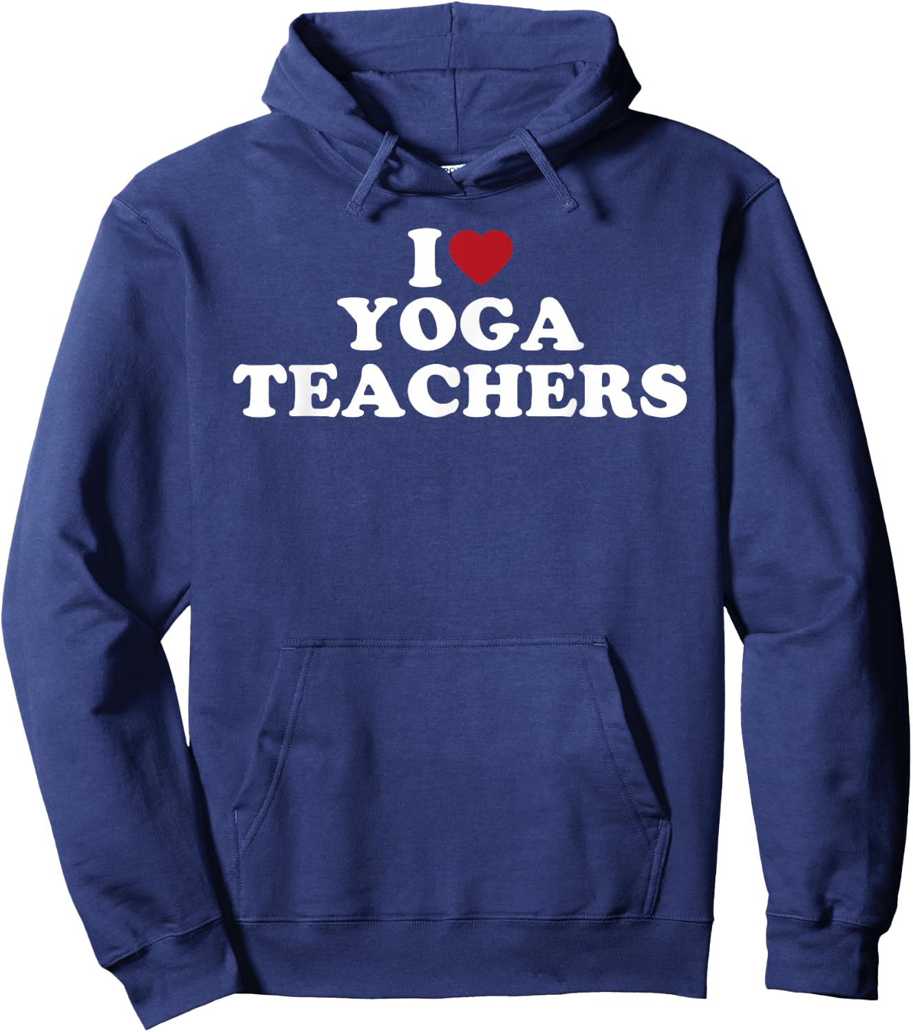 I Love Yoga Teachers, I Heart Yoga Teachers Hoodie - Hoodie | Navy