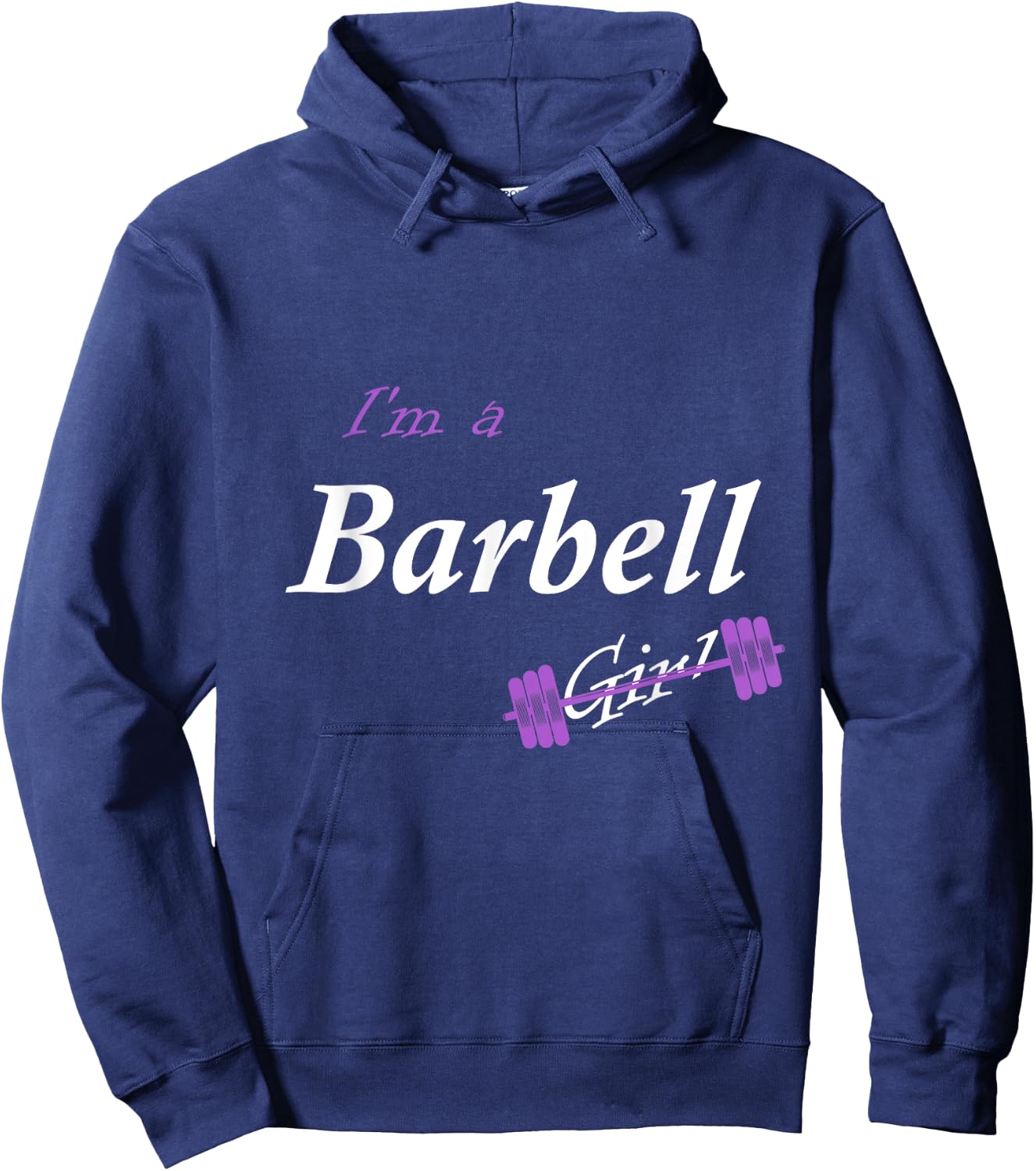 I'm a Barbell Girl Hoodie - Hoodie | Navy