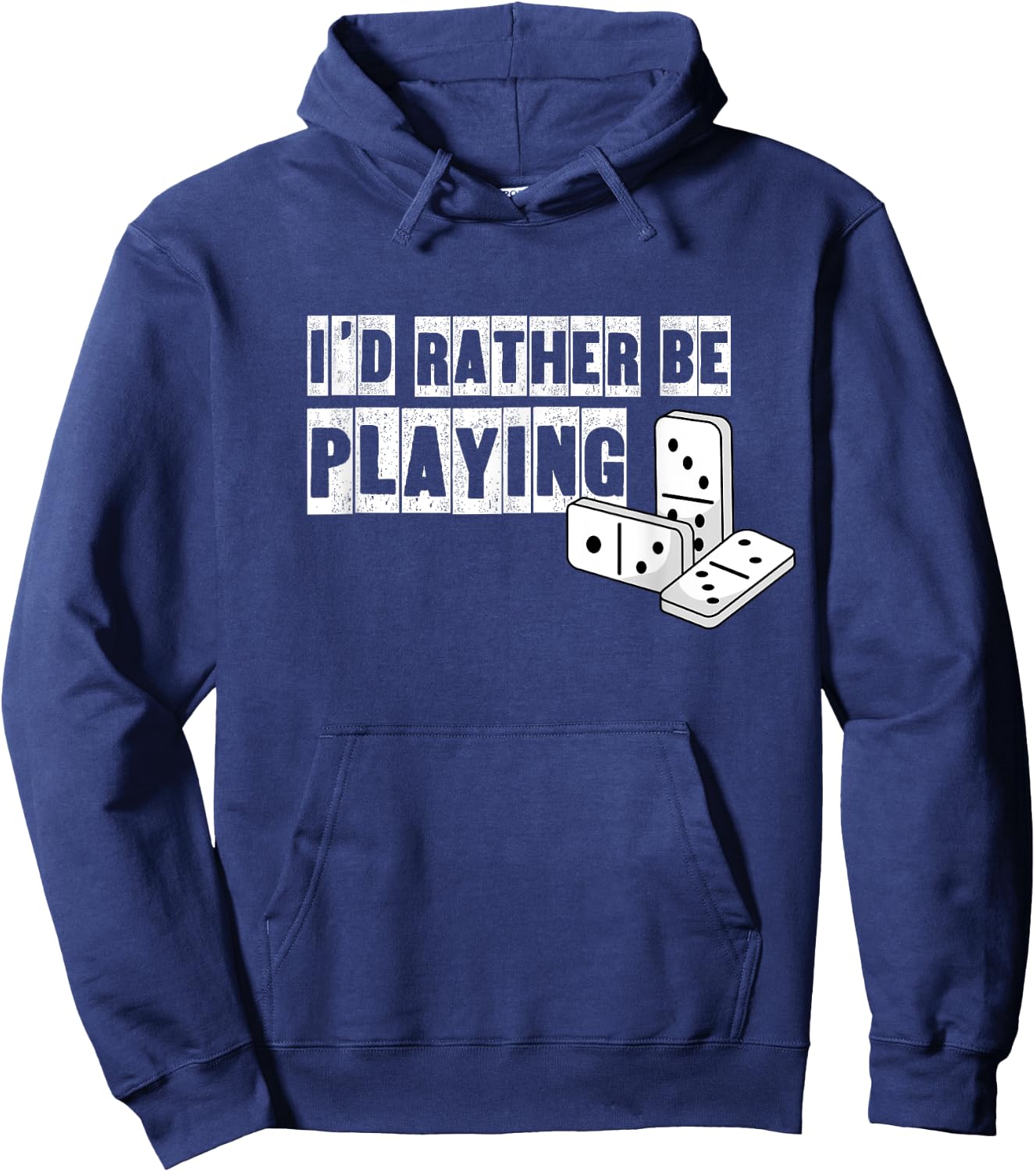 Domino Player Hobby Dominoes Game Funny Saying Hoodie - Hoodie | Navy