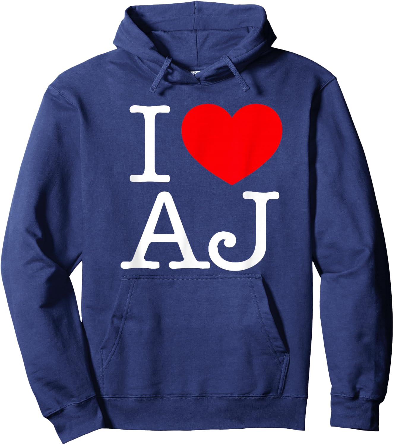 I Love (Heart) AJ Hoodie - Hoodie | Navy
