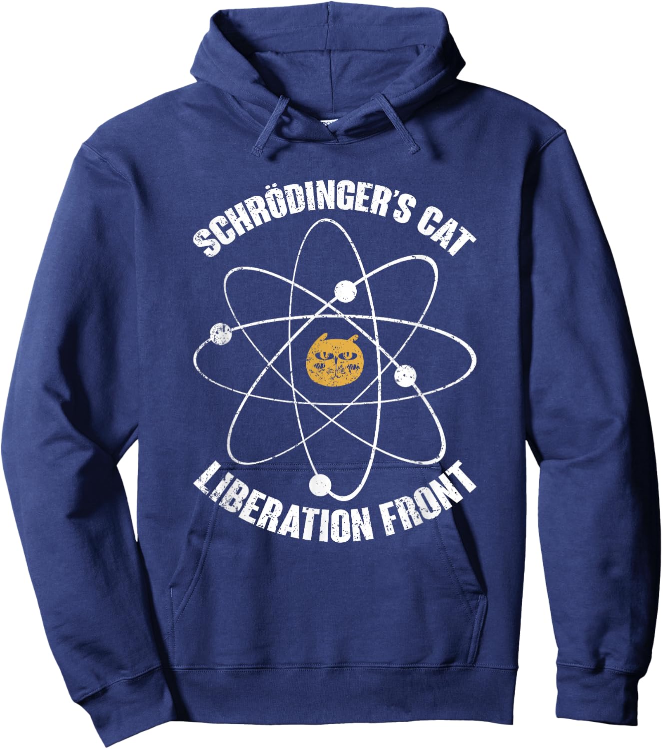 Schrödingers Cat Liberation Front Funny Physics Hoodie - Hoodie | Navy