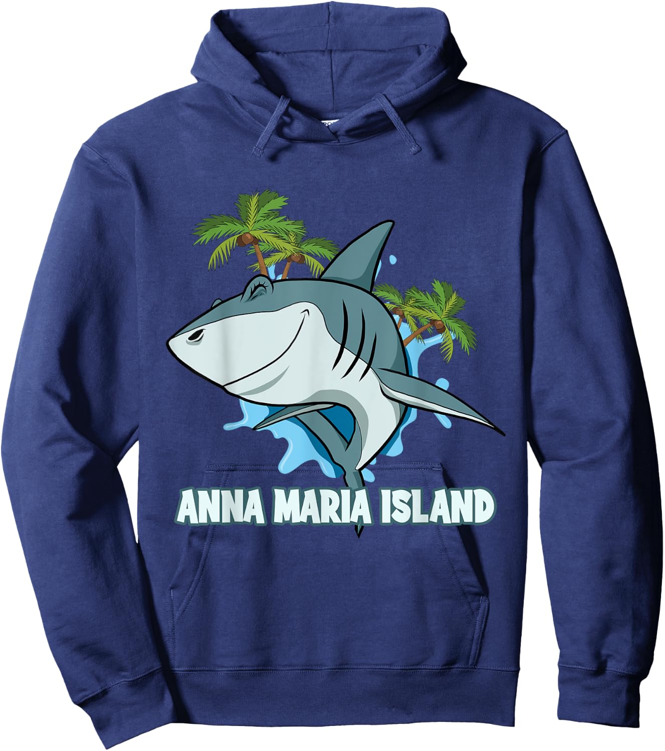 Anna Maria Island USA Shark Souvenir Hoodie - Hoodie | Navy