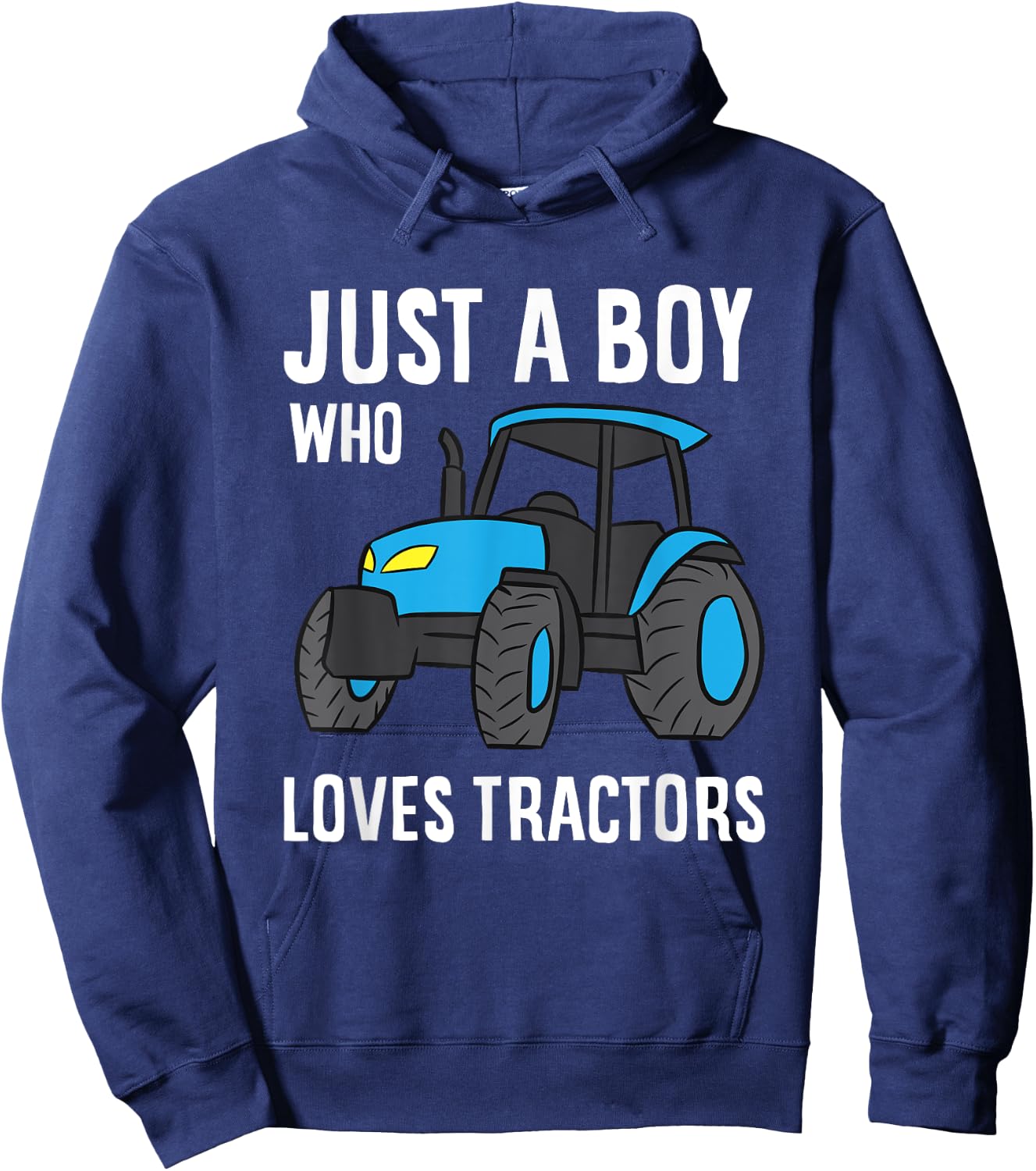 Just a Boy Who Loves Tractors Hoodie - Hoodie | Navy