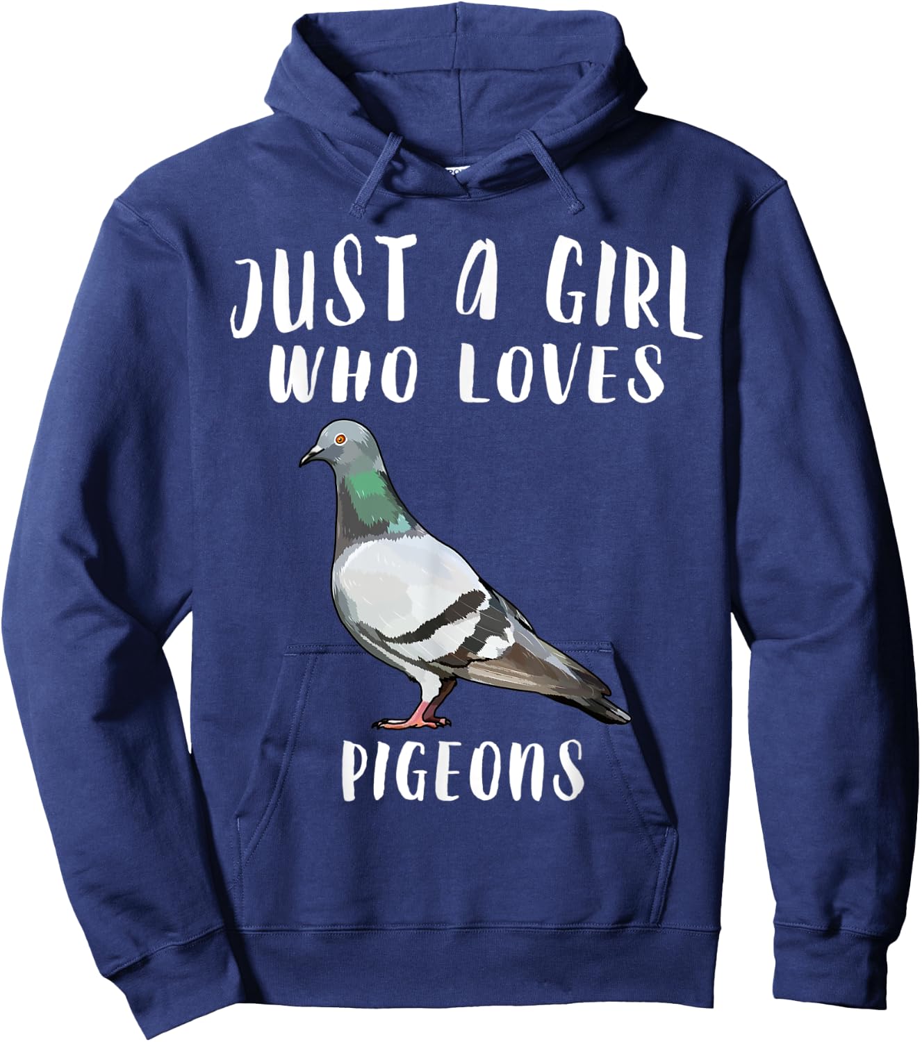 Just A Girl Who Loves Pigeon Bird Lover Gift Hoodie - Hoodie | Navy
